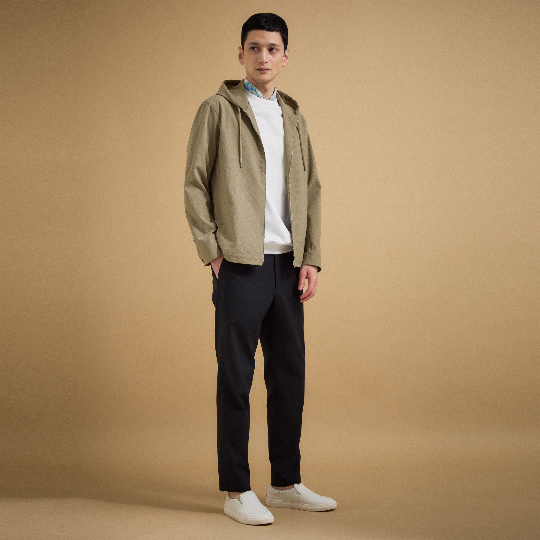 TAKEO KIKUCHI「【撥水・洗える・シワになりにくい】 リランチェ（R） フードブルゾン」|ブルゾン・スタジャン|