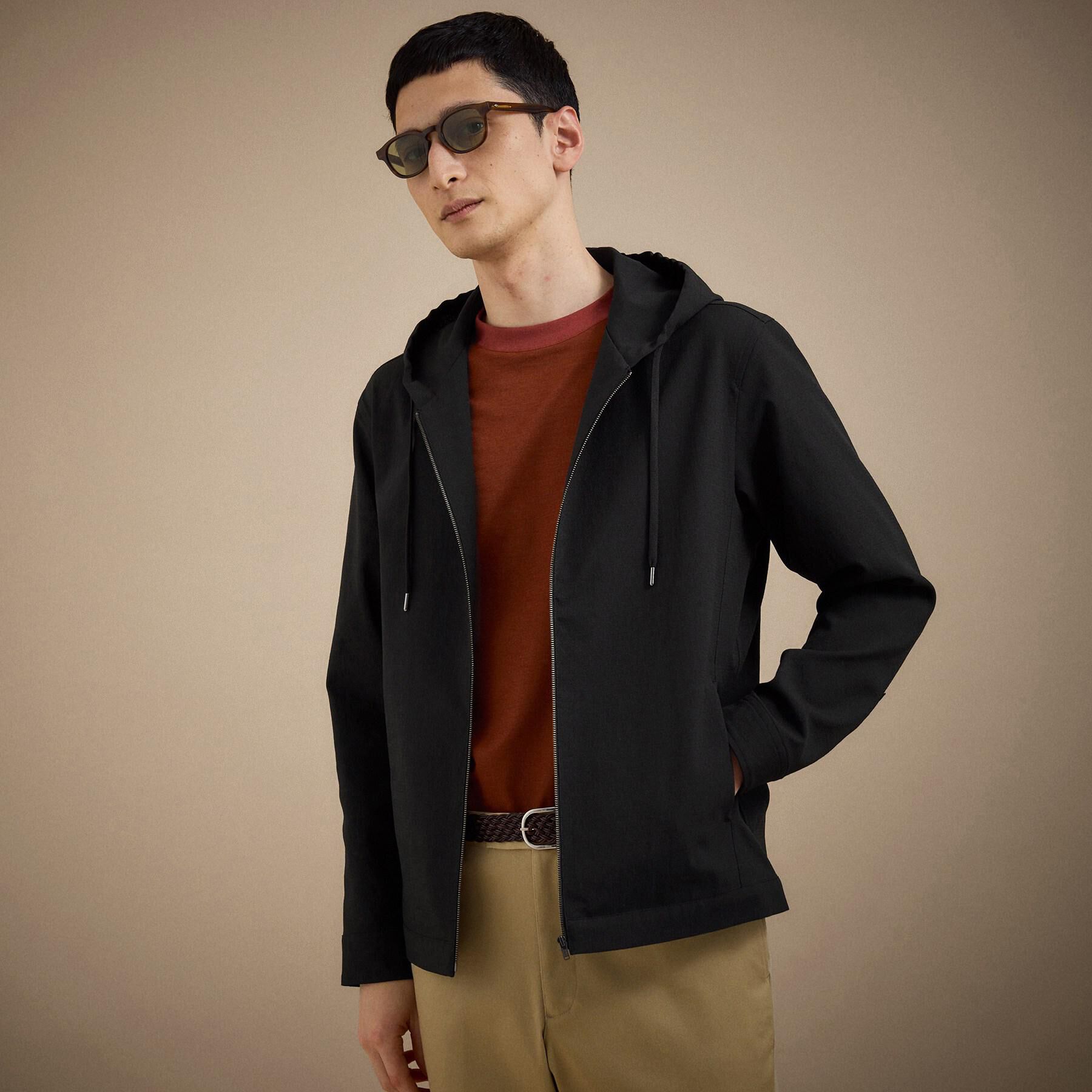 TAKEO KIKUCHI「【撥水・洗える・シワになりにくい】 リランチェ（R） フードブルゾン」|ブルゾン・スタジャン|ブラック(019)