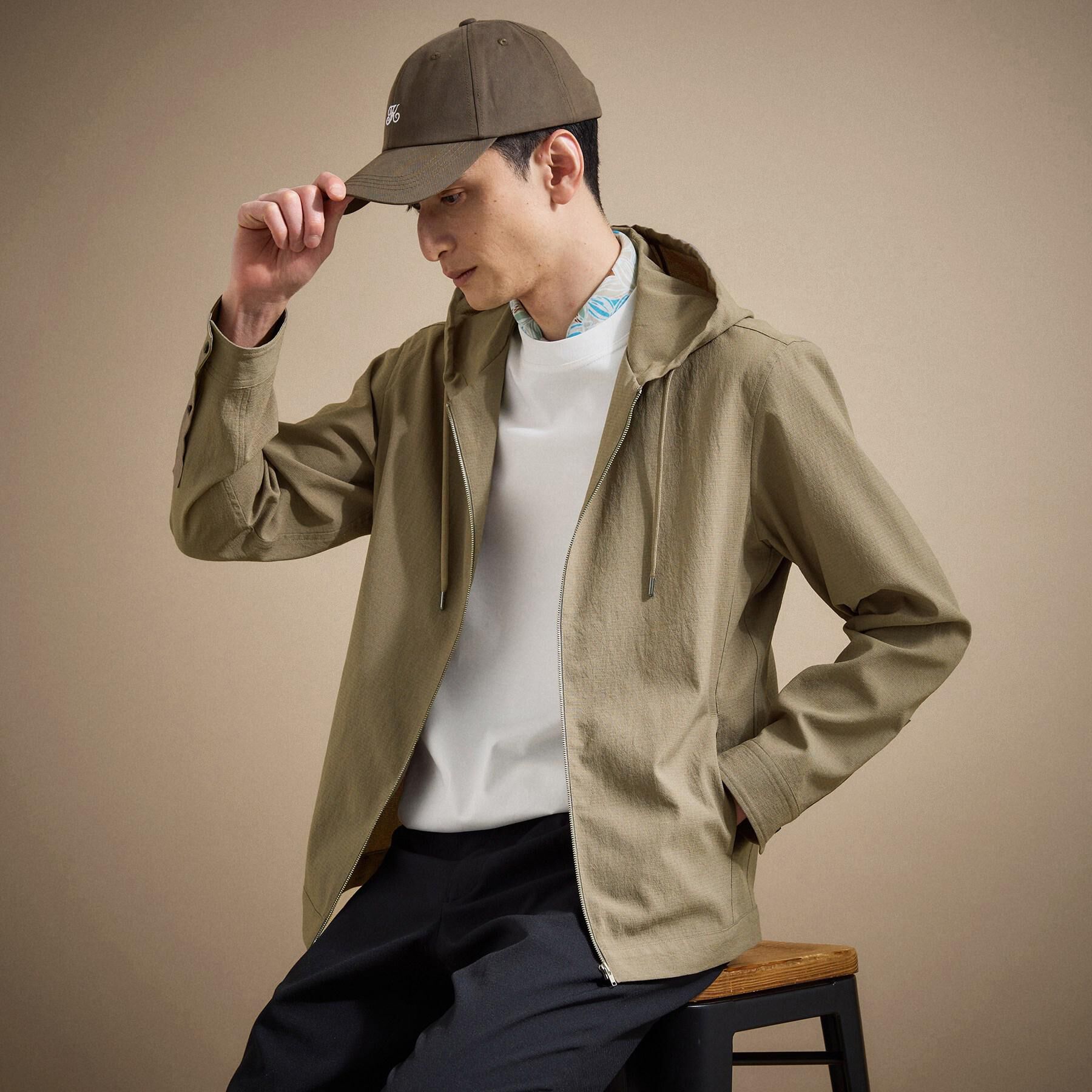 TAKEO KIKUCHI「【撥水・洗える・シワになりにくい】 リランチェ（R） フードブルゾン」|ブルゾン・スタジャン|モカブラウン(042