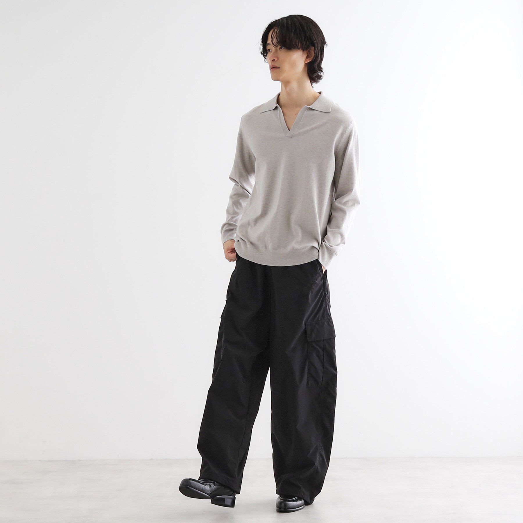 tk.TAKEO KIKUCHI「ハイゲージスキッパーコンパクトポロニット」|ニット・セーター|