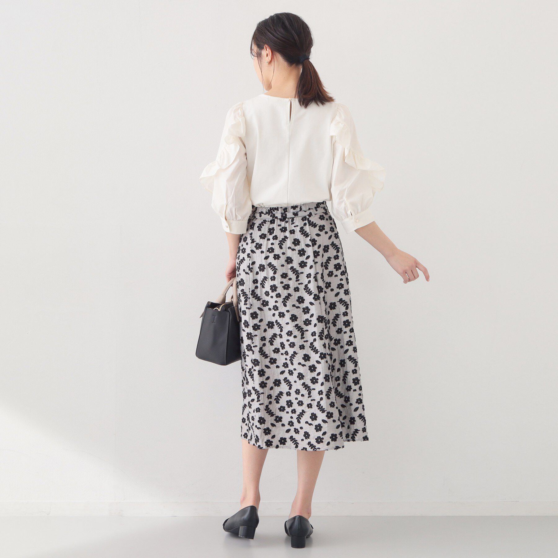 index「フリルスリーブドッキングポンチトップス【洗濯機OK】」|Tシャツ・カットソー|