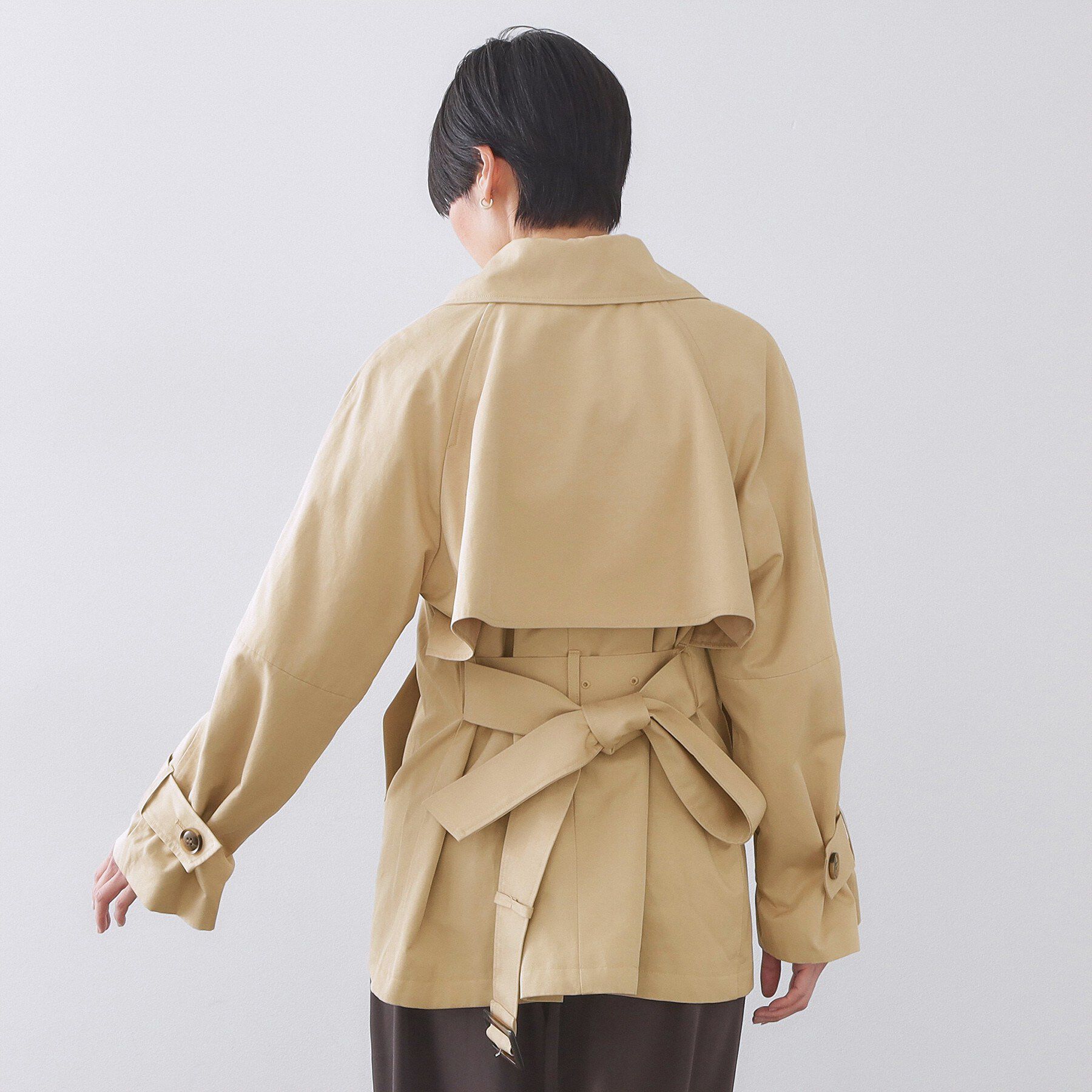 OPAQUE.CLIP「ミドルトレンチコート【洗濯機OK】」|トレンチコート|