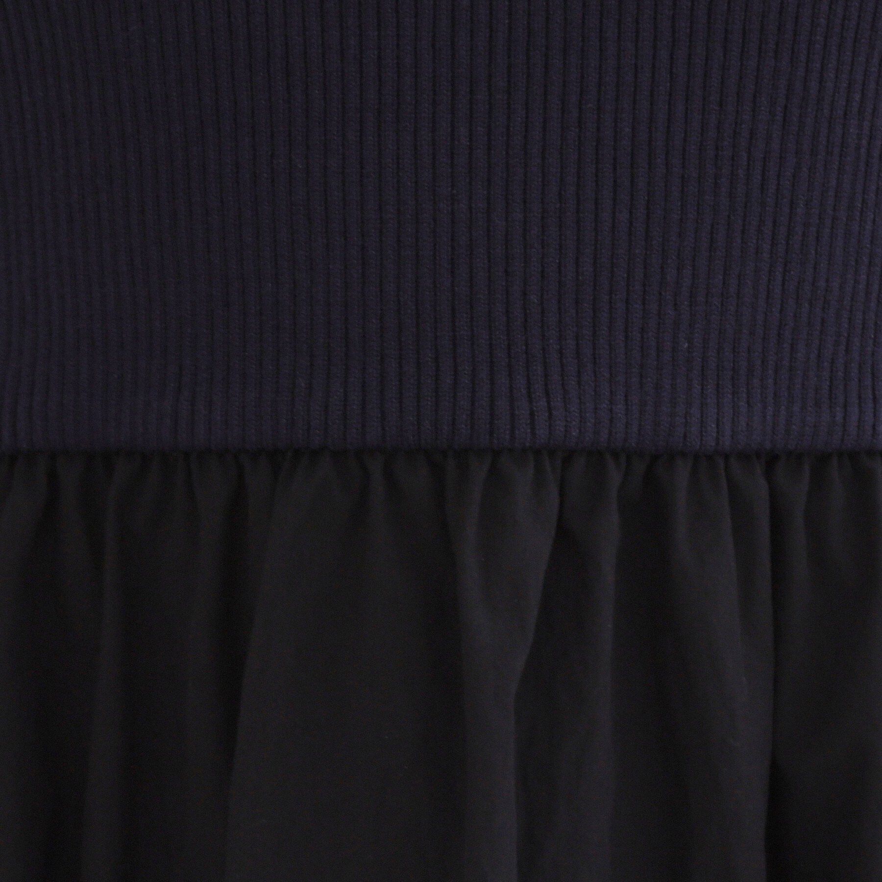 OPAQUE.CLIP「リブニットドッキングワンピース【洗濯機OK】」|ワンピース|