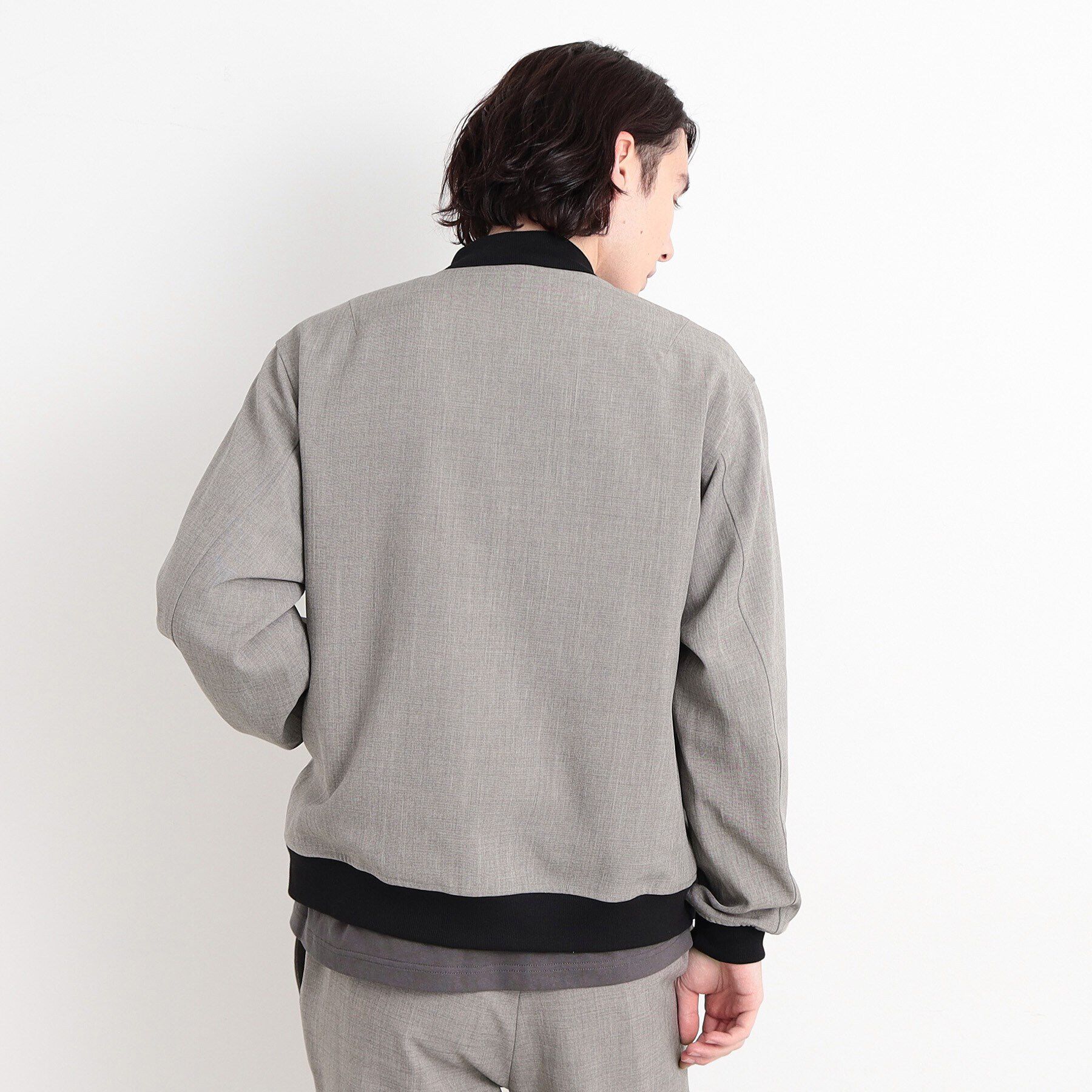 THE SHOP TK「【CAVIAN/キャビアン】リサイクルシャークスキンジップブルゾン セットアップ可」|ブルゾン・スタジャン|