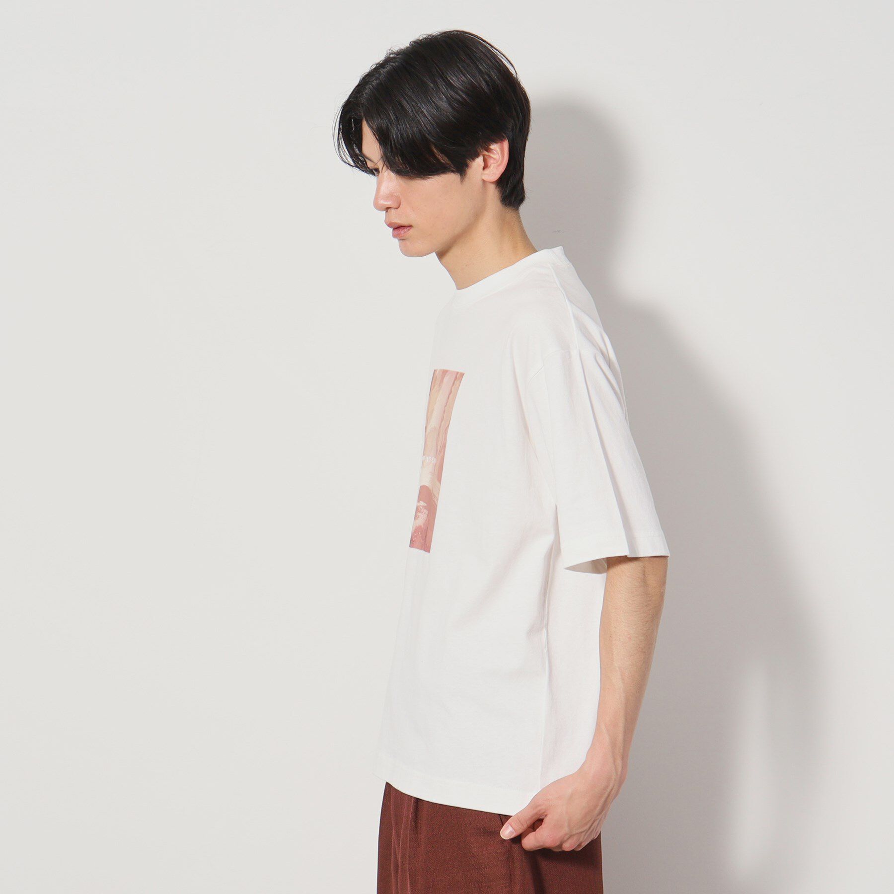 THE SHOP TK「【Begin6月号掲載】オーガニックコットンプリント半袖Tシャツ」|Tシャツ・カットソー|