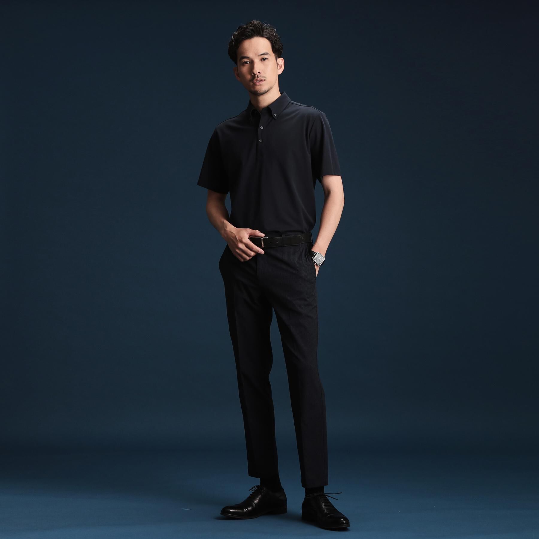 THE SHOP TK「アイスカノコポロシャツ 接触冷感/ビジネス対応」|ポロシャツ|