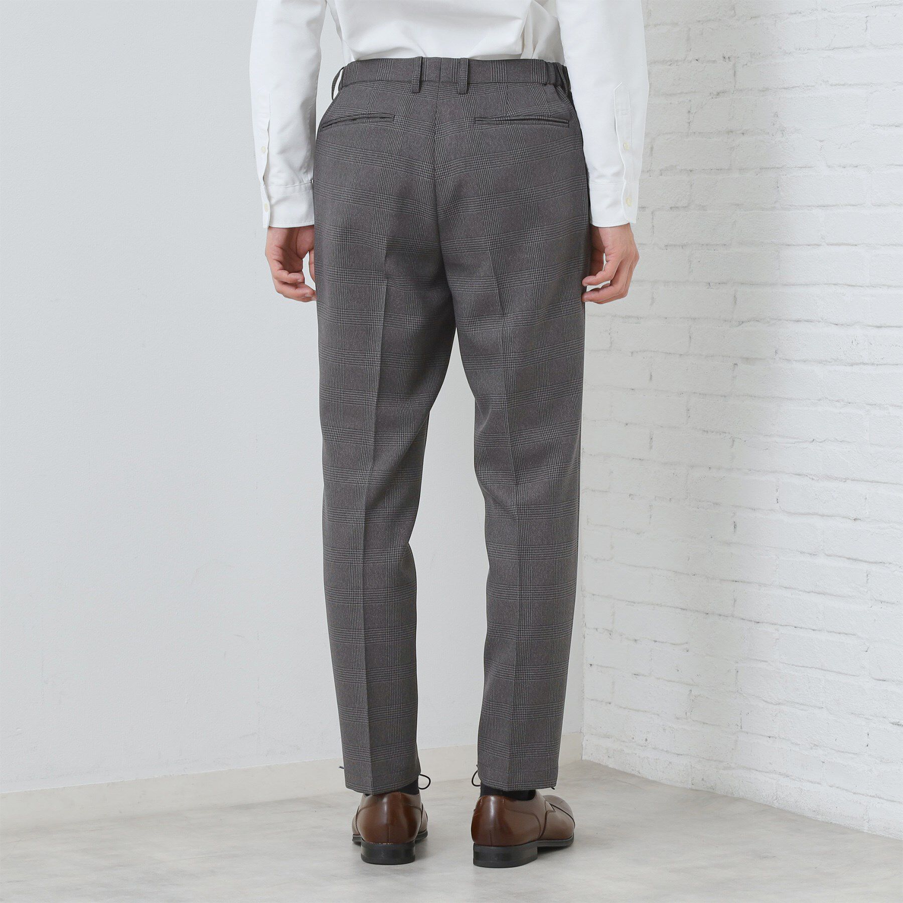 THE SHOP TK「【セットアップ可/防シワ/洗濯機OK】AVANT WOOLYグレンチェックスラックス」|その他|