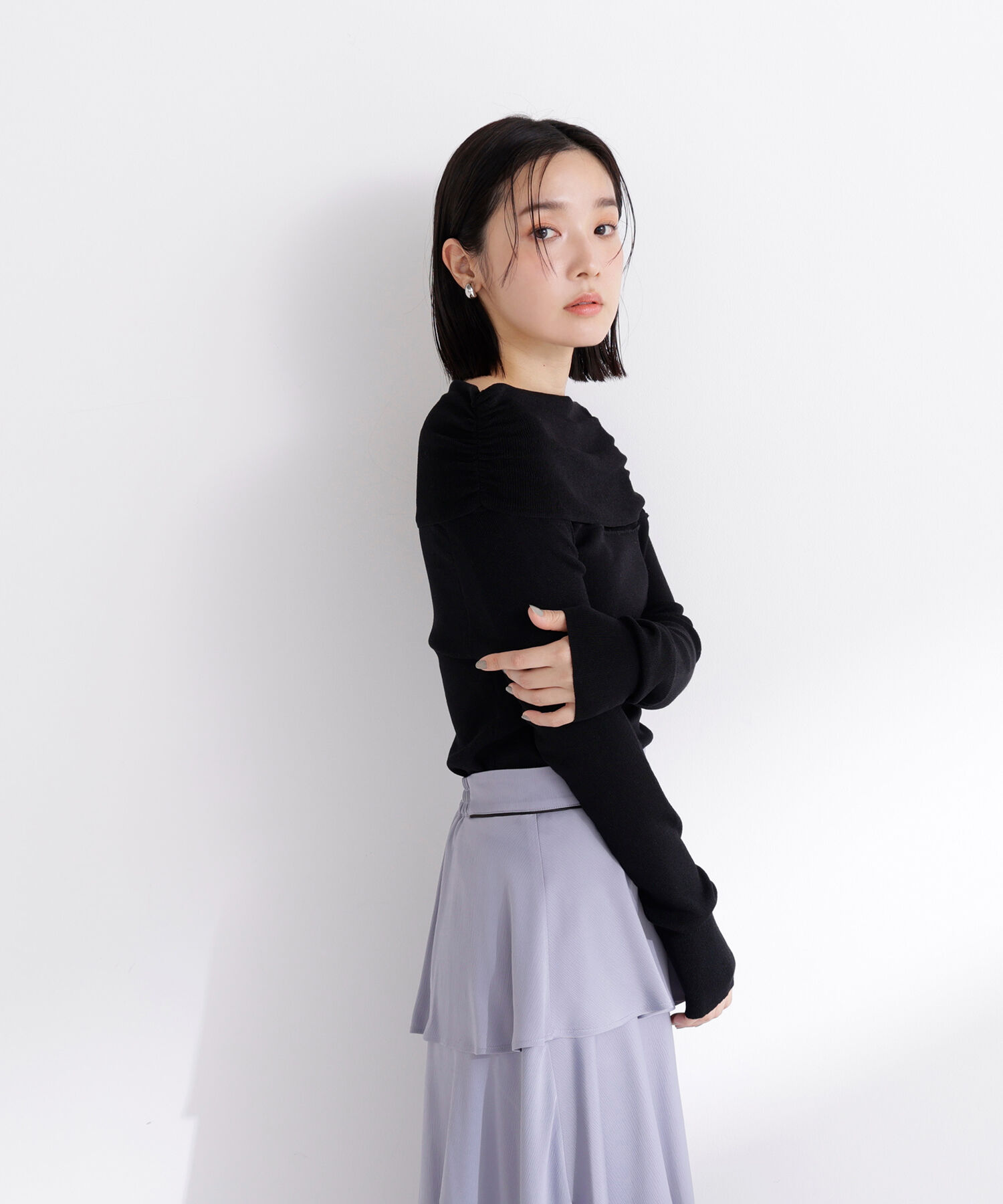  「オフショルコンパクトニット」|ニット・セーター|