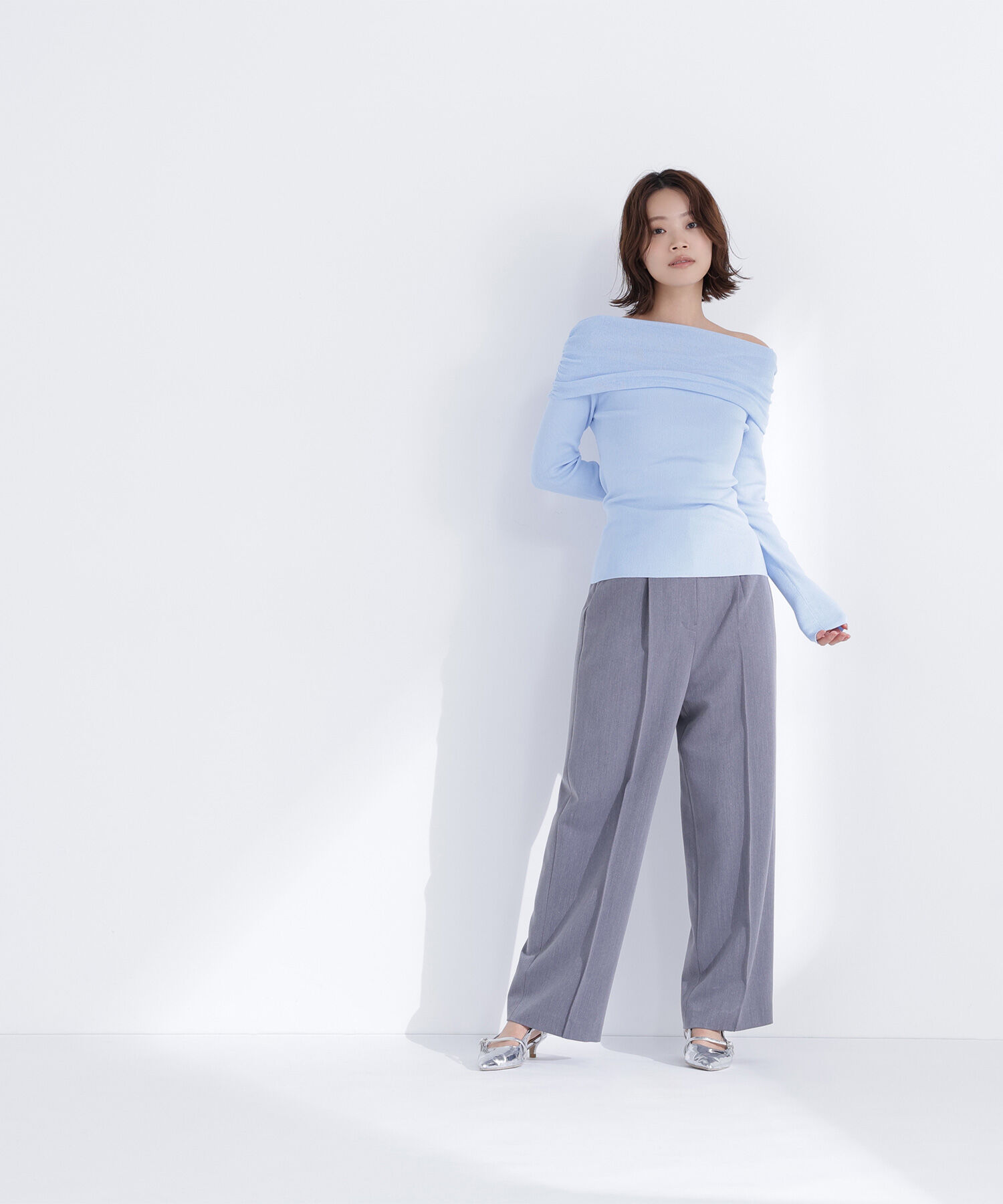  「オフショルコンパクトニット」|ニット・セーター|