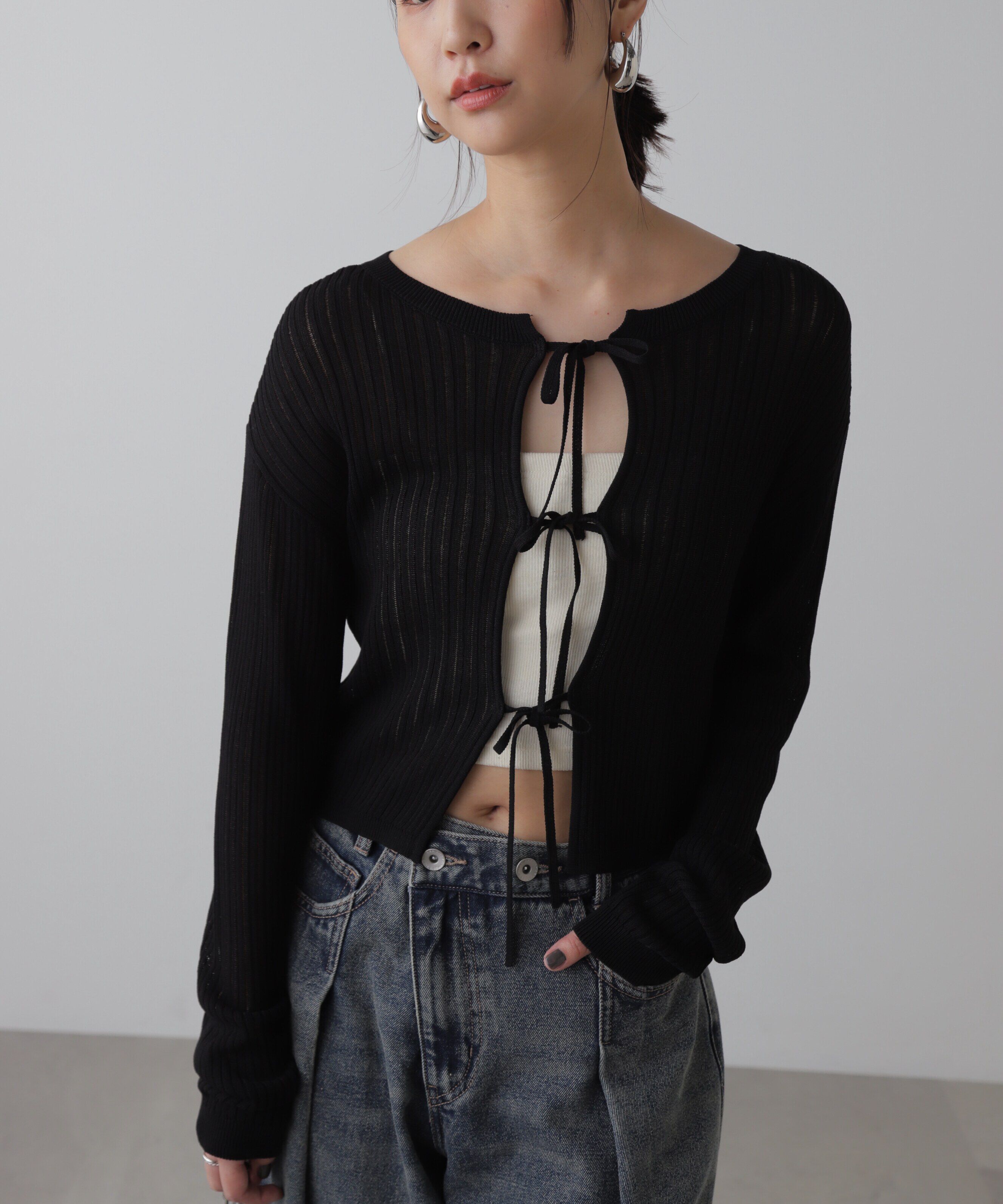  「前後2Wayメッシュニット」|ニット・セーター|