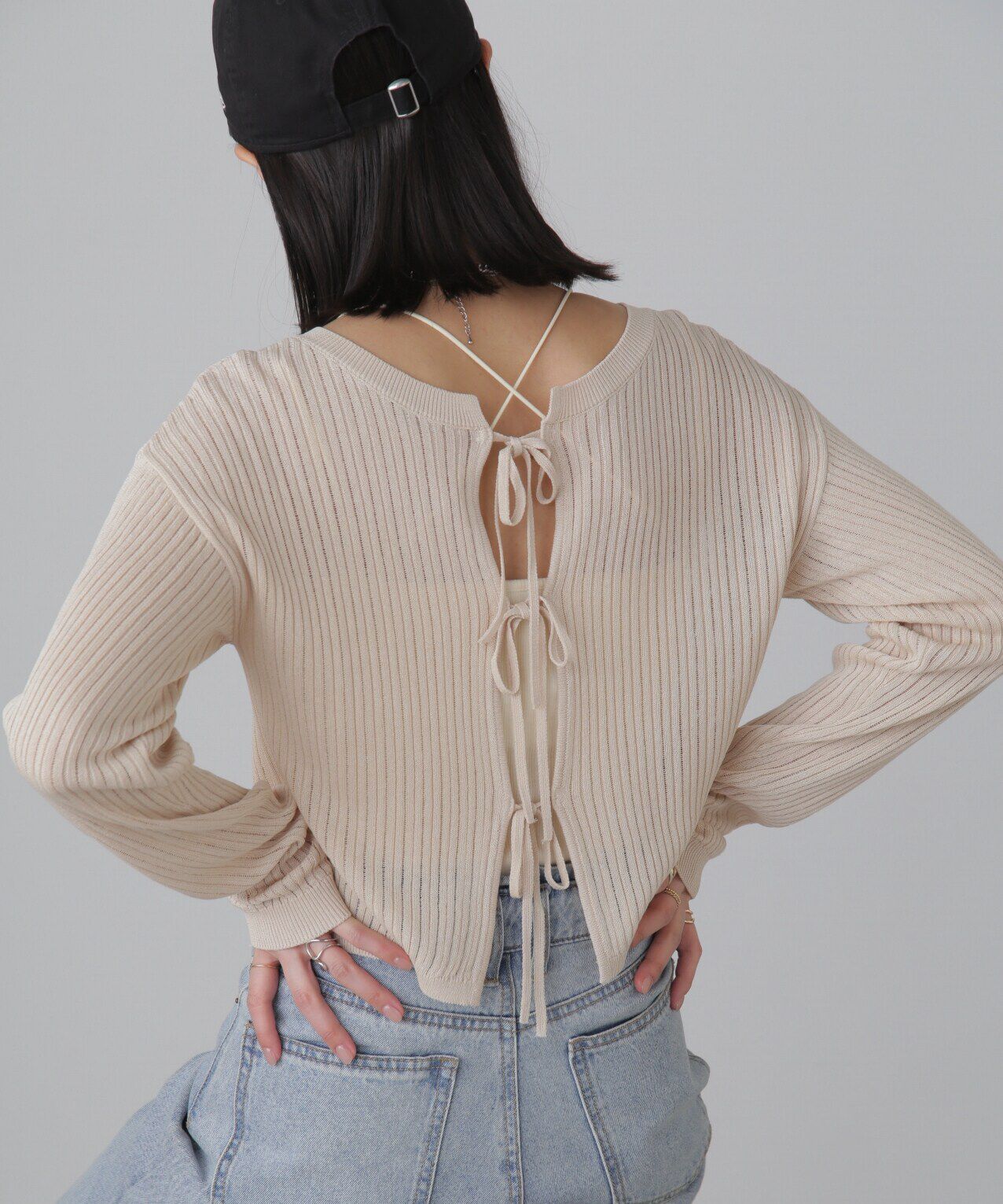  「前後2Wayメッシュニット」|ニット・セーター|