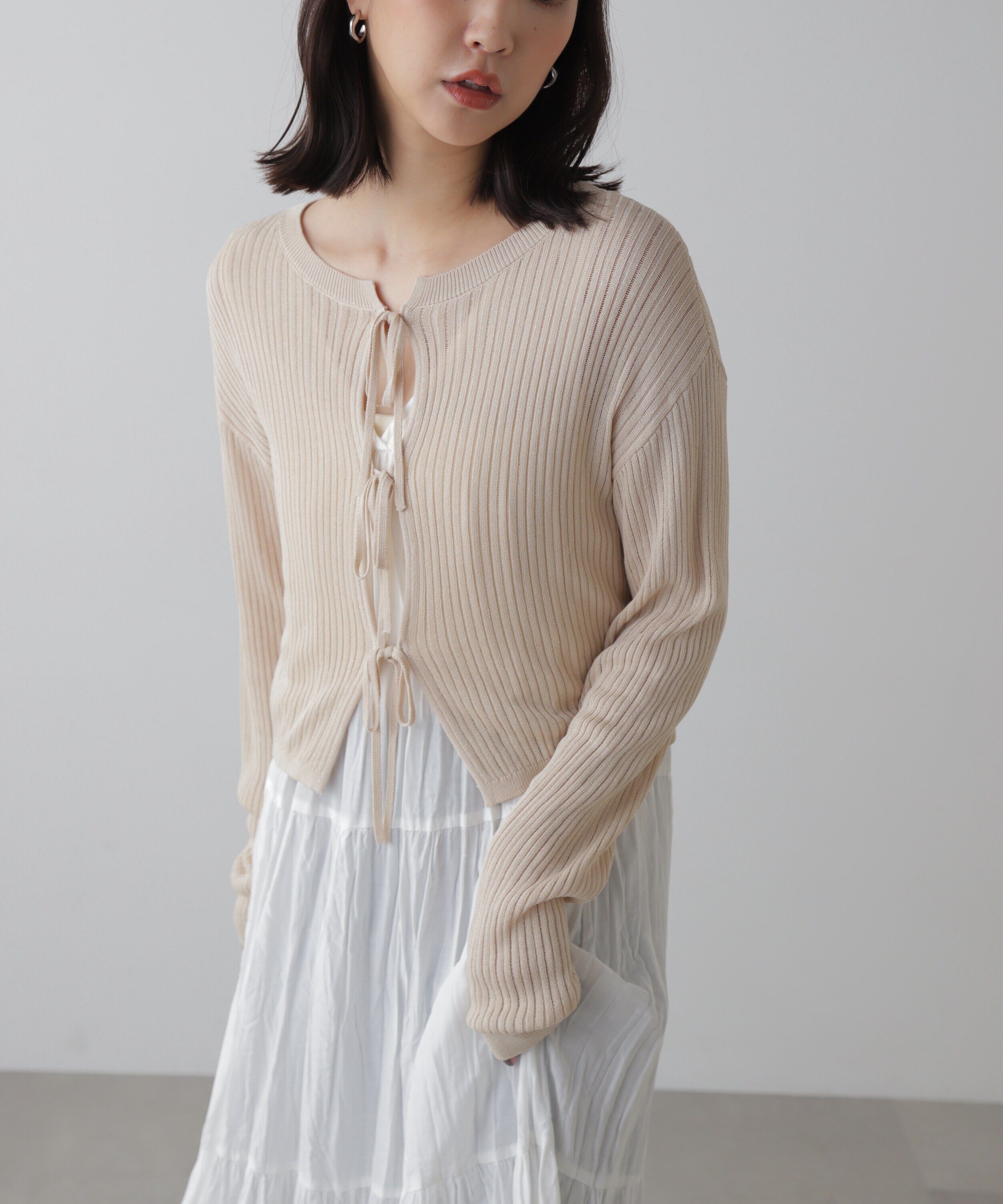  「前後2Wayメッシュニット」|ニット・セーター|