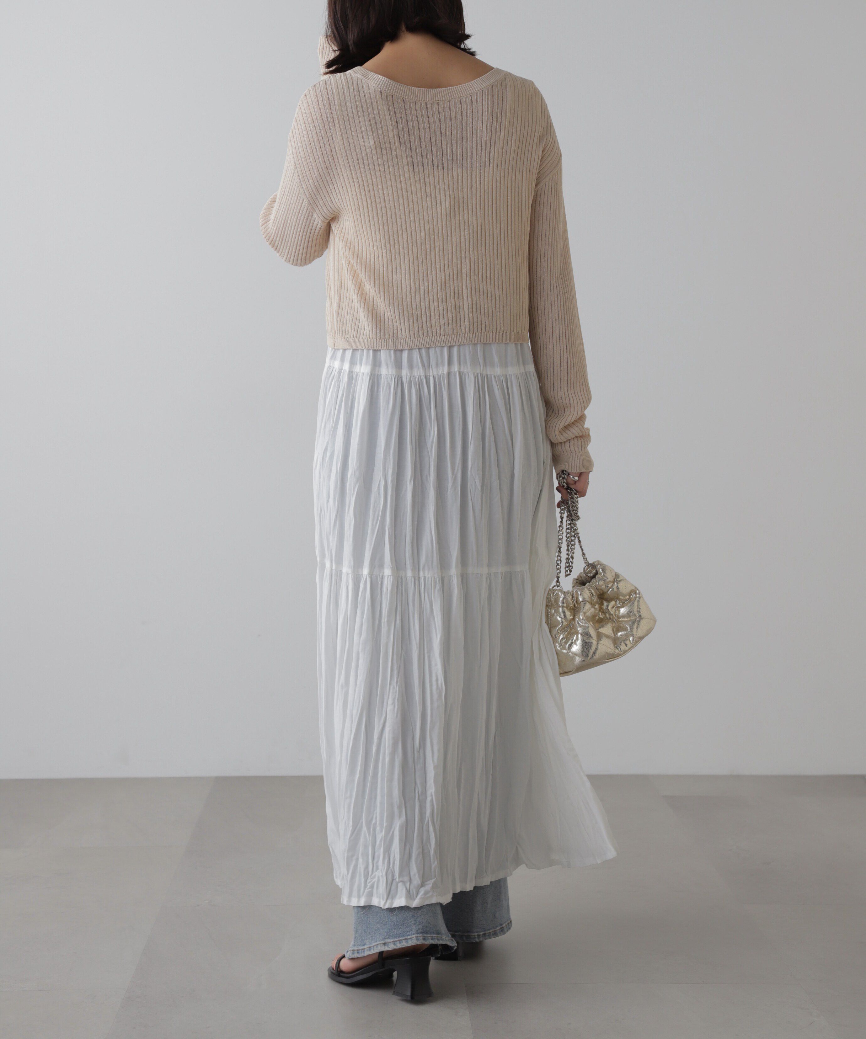  「前後2Wayメッシュニット」|ニット・セーター|