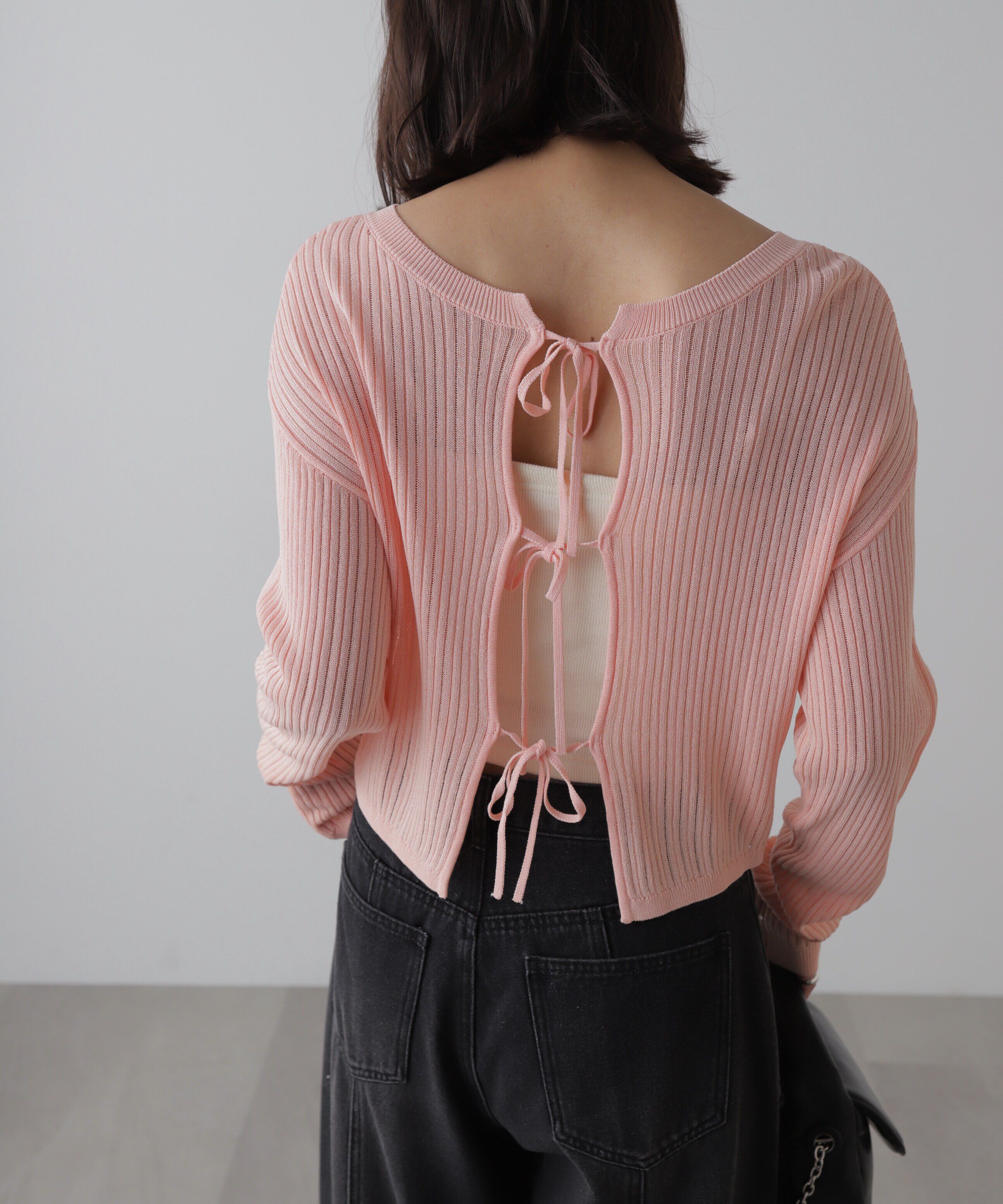  「前後2Wayメッシュニット」|ニット・セーター|