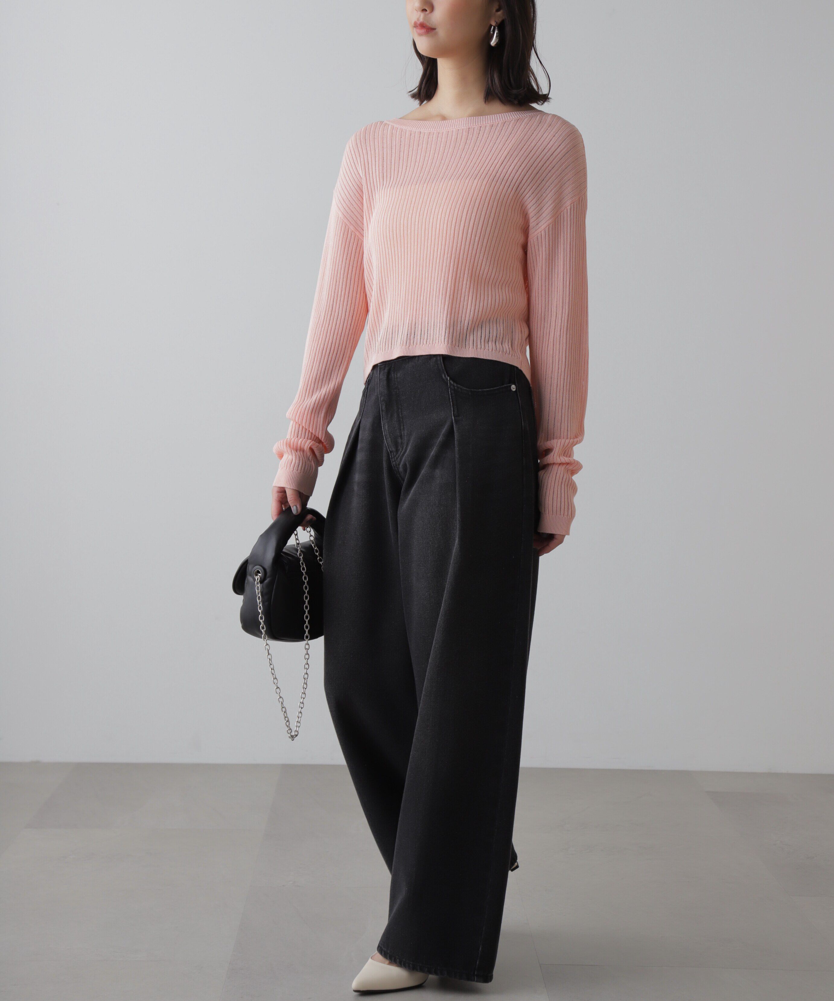  「前後2Wayメッシュニット」|ニット・セーター|