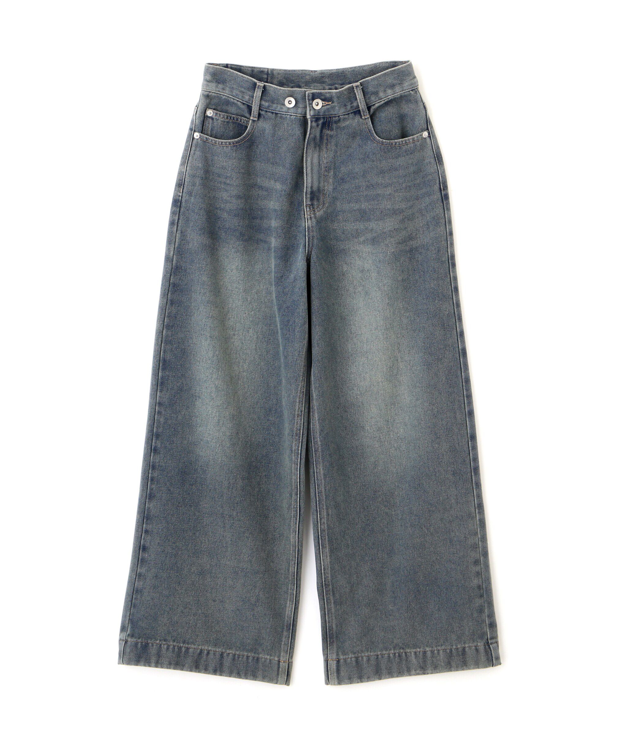  「裾ボタン2wayバギーデニムパンツ」|その他|