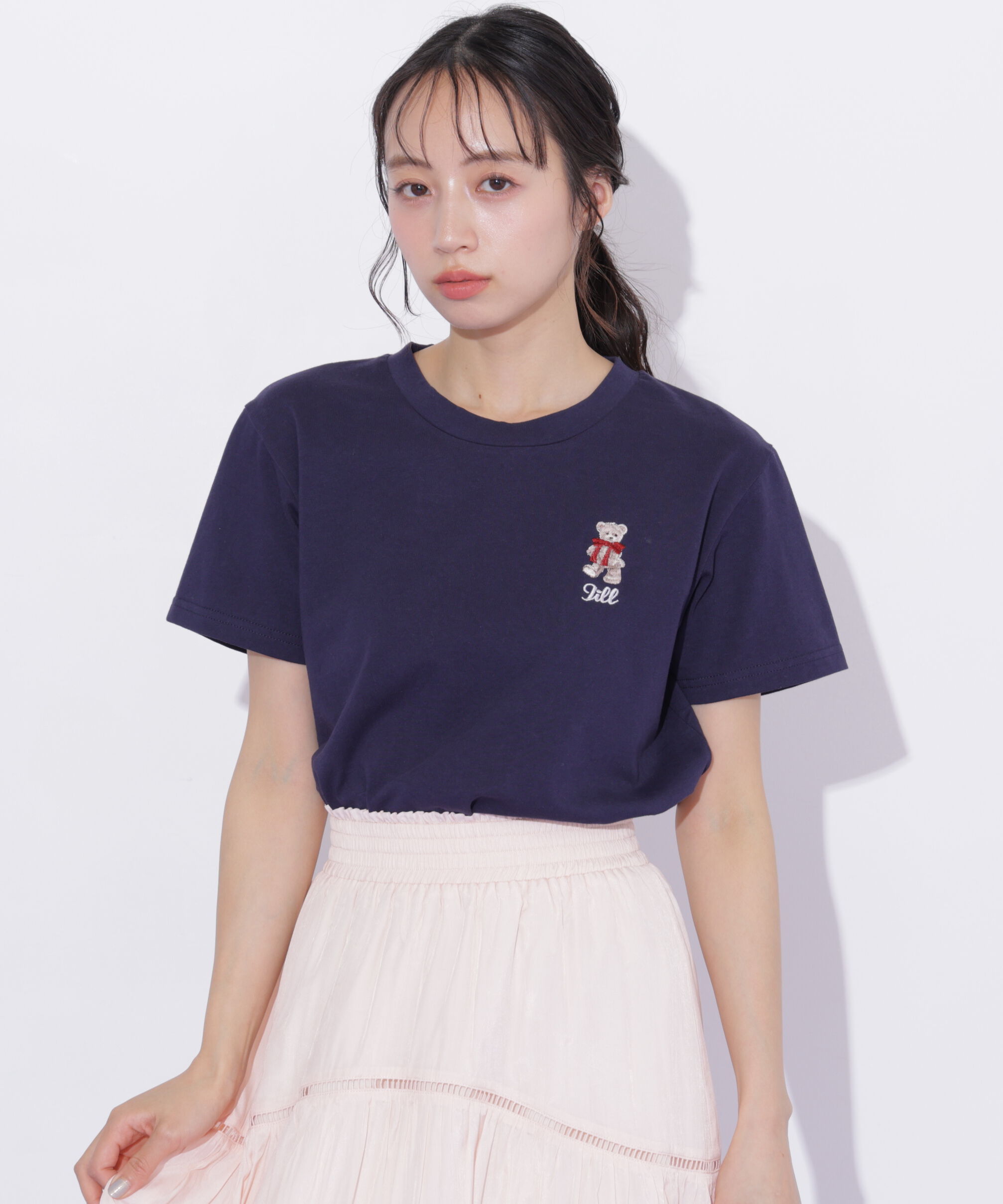  「＜BEARシリーズ＞刺繍Tシャツオーガニックコットン」|Tシャツ・カットソー|