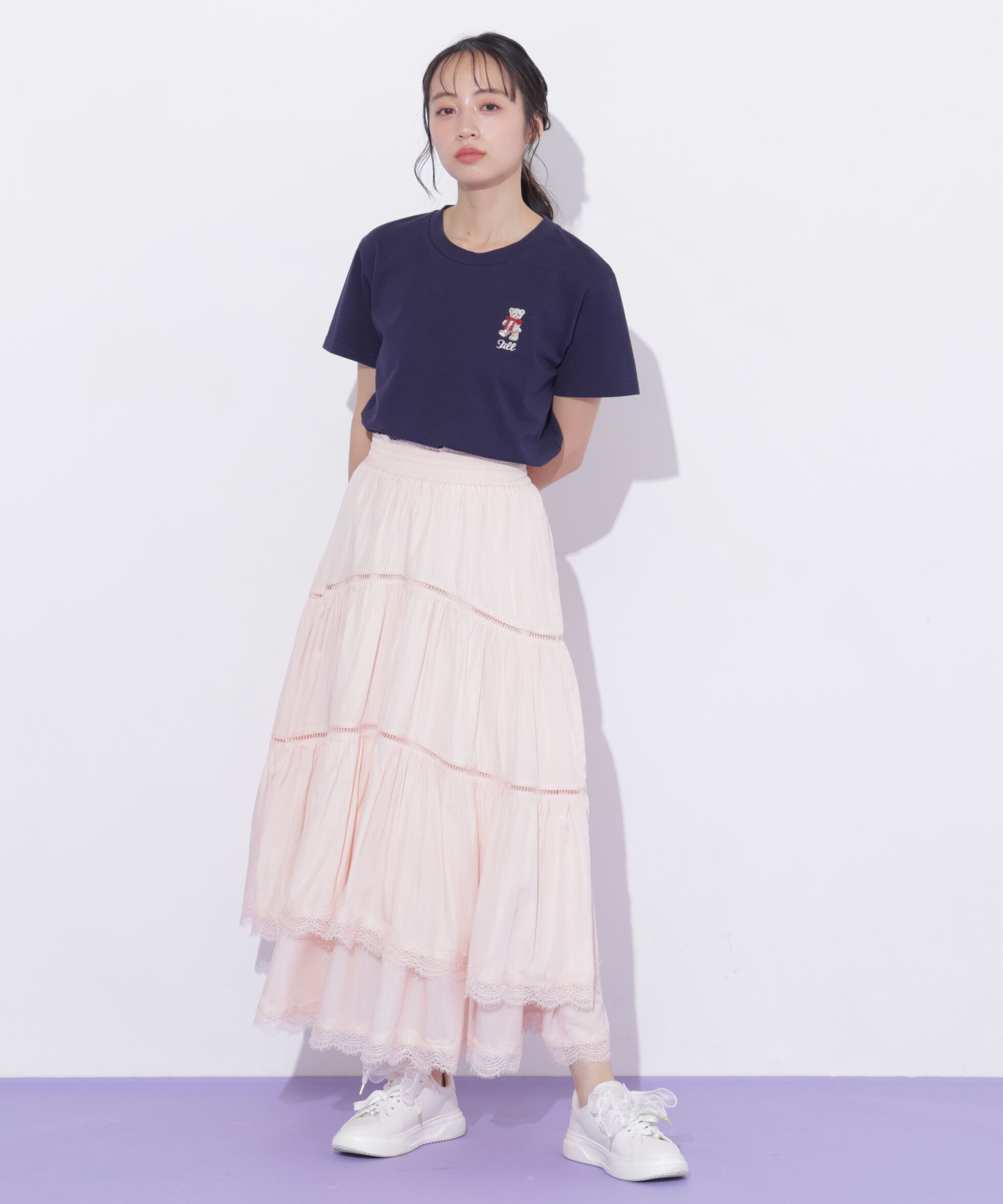  「＜BEARシリーズ＞刺繍Tシャツオーガニックコットン」|Tシャツ・カットソー|