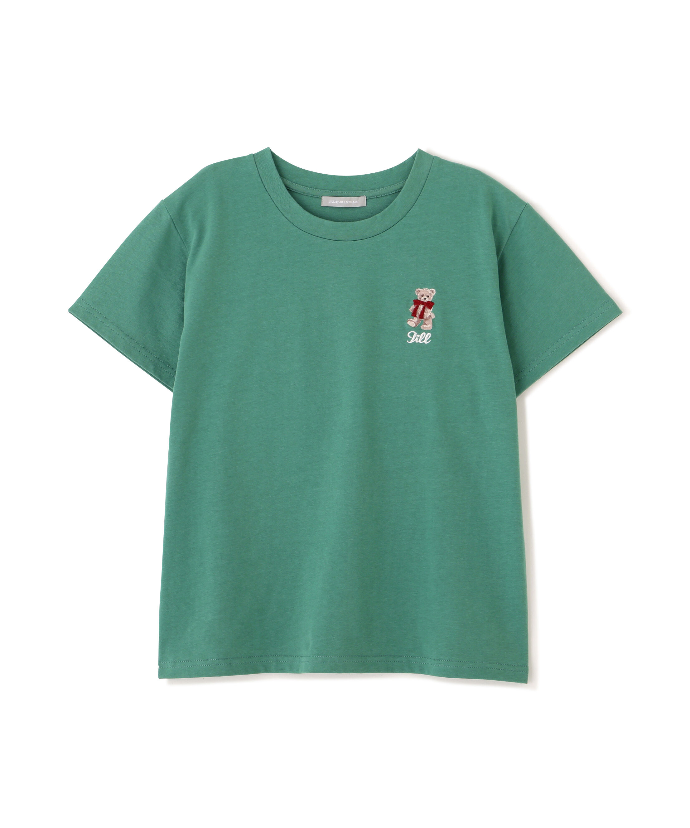  「＜BEARシリーズ＞刺繍Tシャツオーガニックコットン」|Tシャツ・カットソー|グリーン