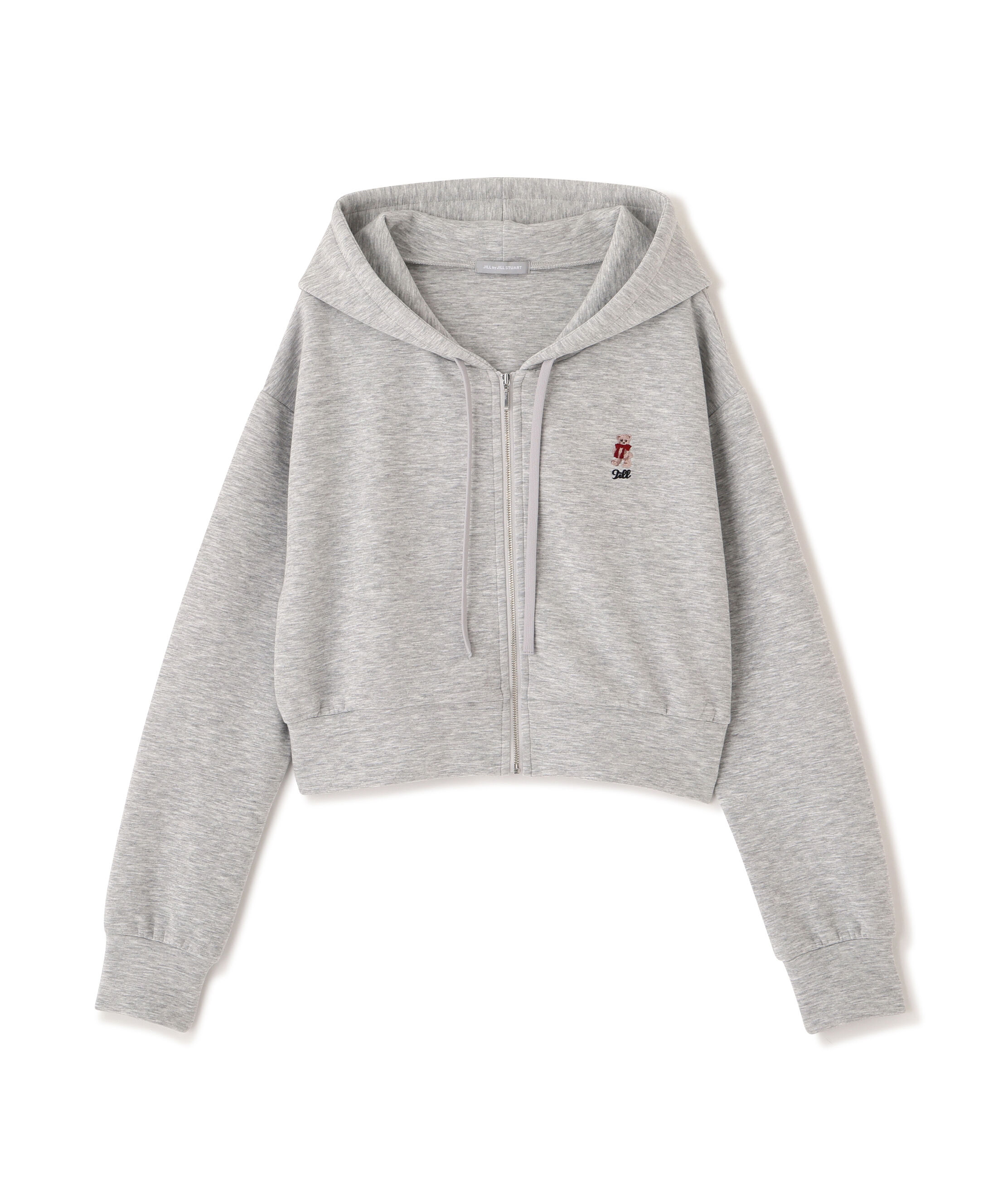  「＜BEARシリーズ＞ワンポイント刺繍パーカー」|Tシャツ・カットソー|グレー