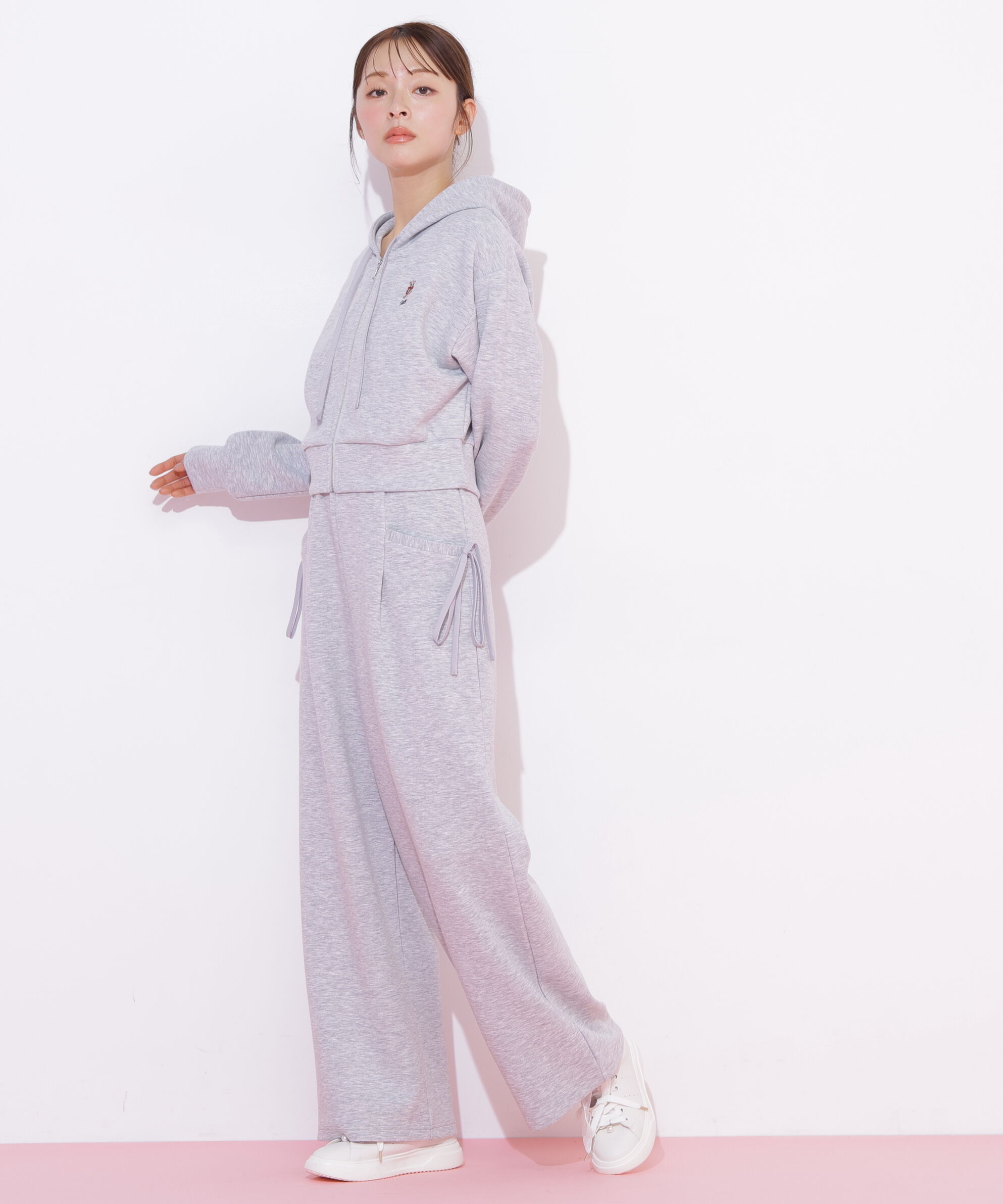  「＜BEARシリーズ＞ワンポイント刺繍パーカー」|Tシャツ・カットソー|