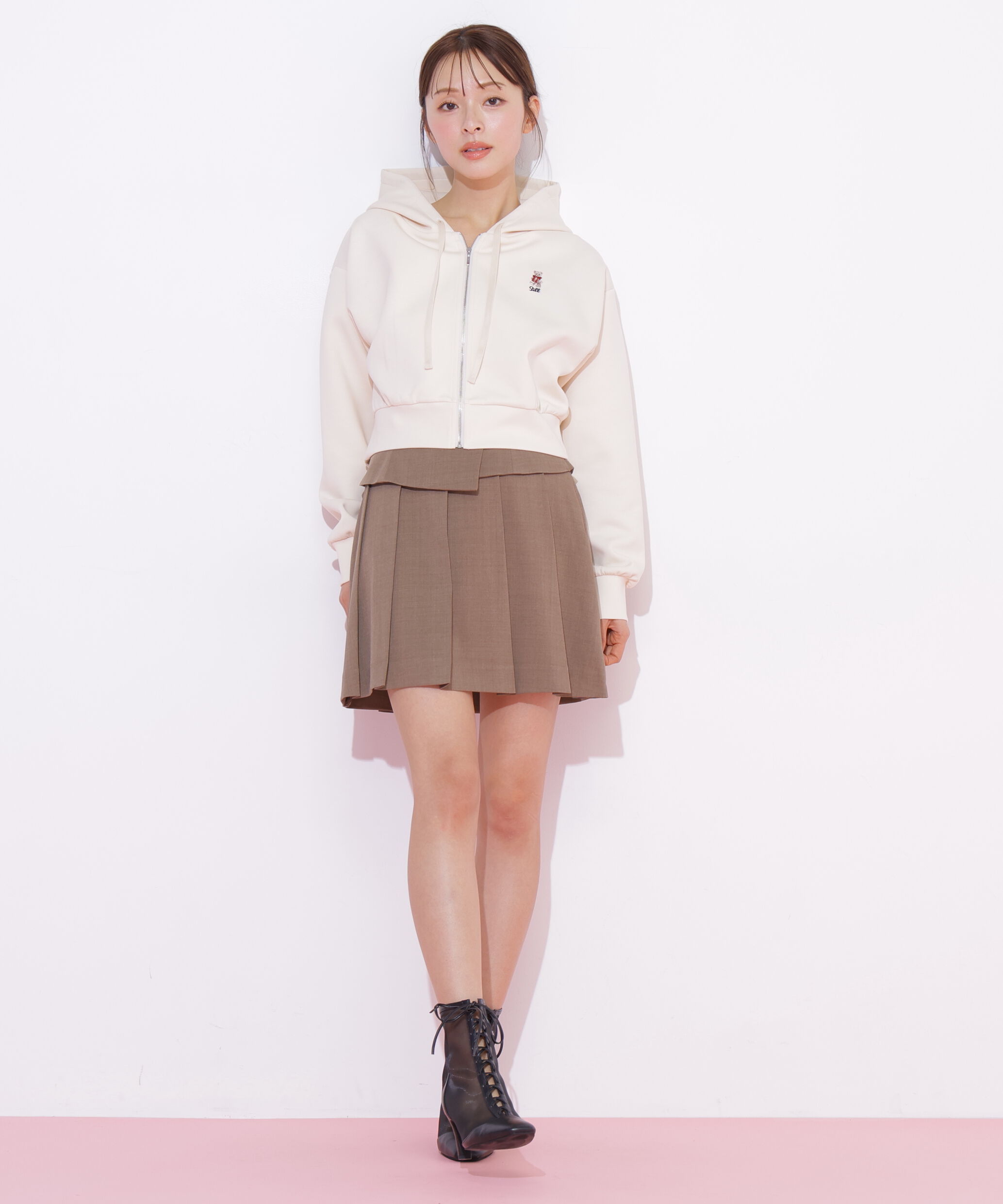  「＜BEARシリーズ＞ワンポイント刺繍パーカー」|Tシャツ・カットソー|