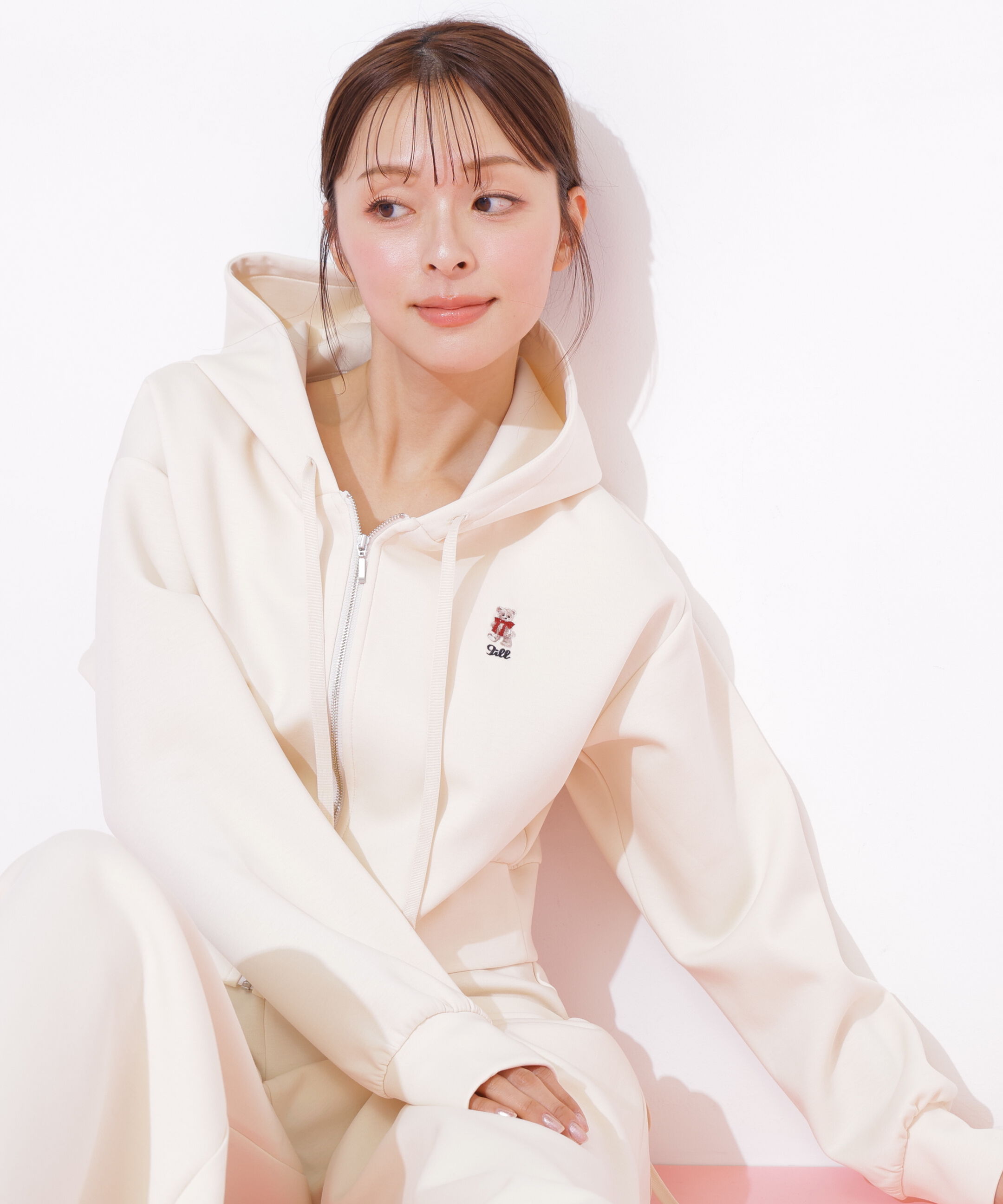  「＜BEARシリーズ＞ワンポイント刺繍パーカー」|Tシャツ・カットソー|