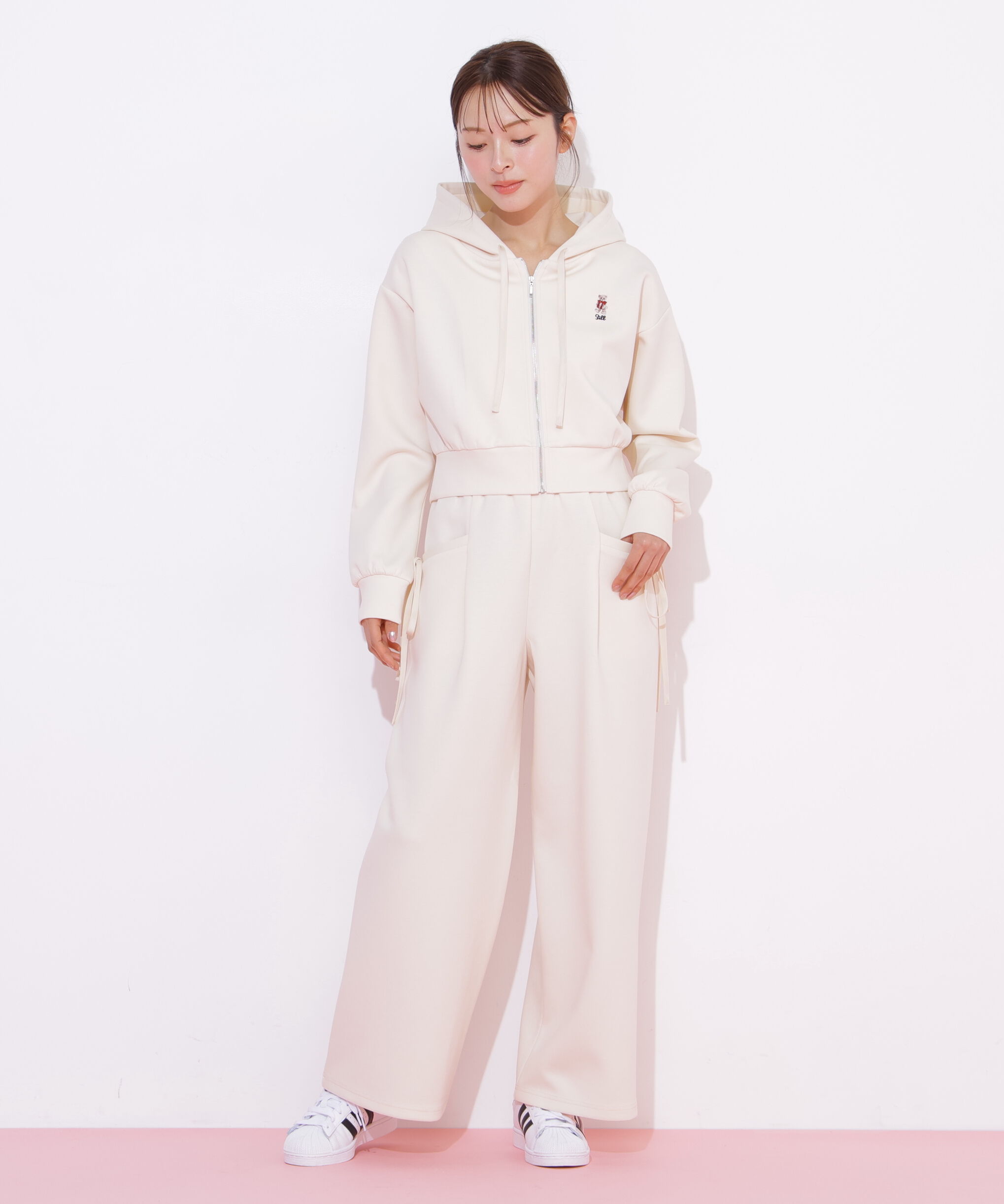  「＜BEARシリーズ＞ワンポイント刺繍パーカー」|Tシャツ・カットソー|