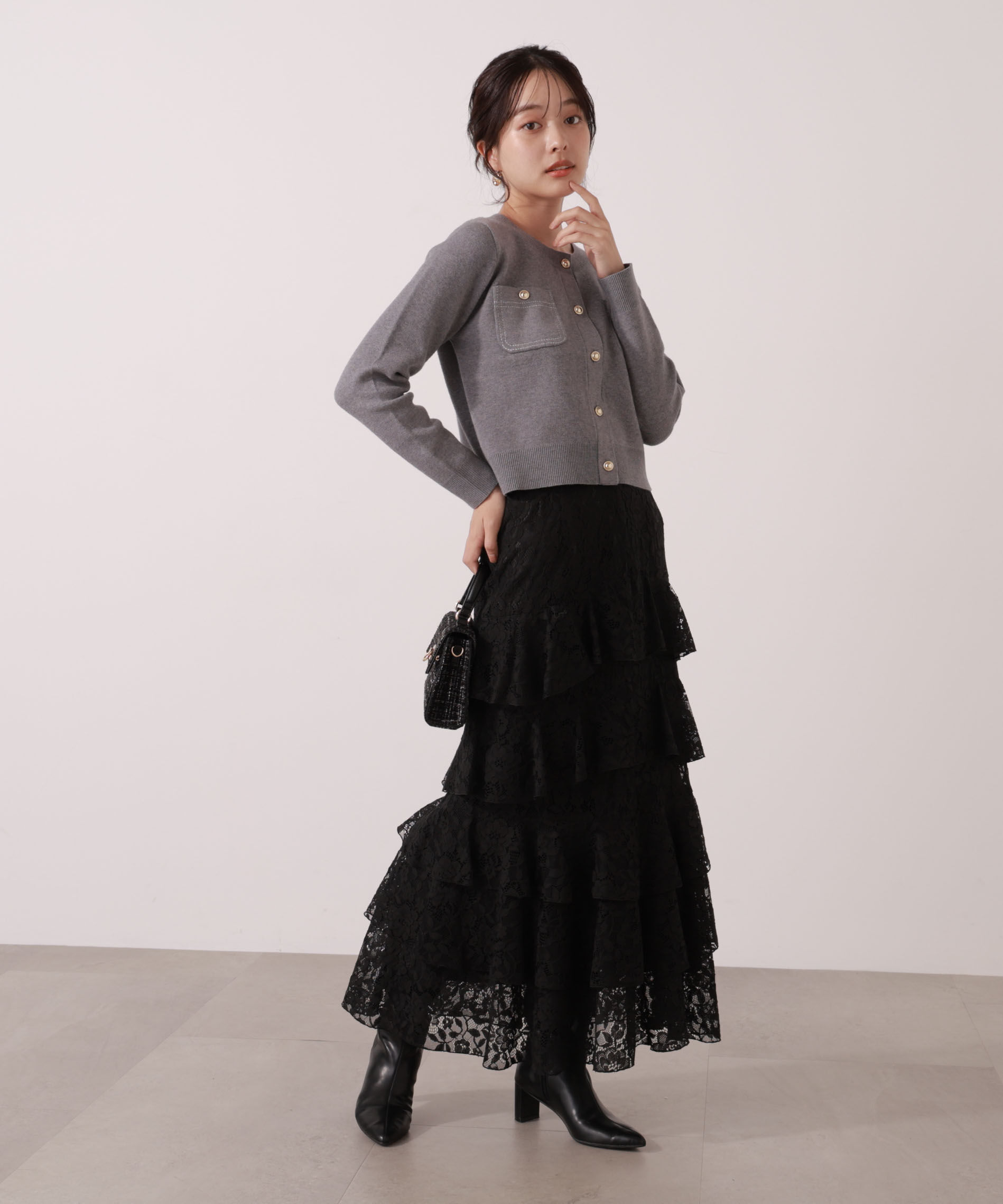 PROPORTION BODY DRESSING「ステッチニットSETUP 25AW」|ワンピース|