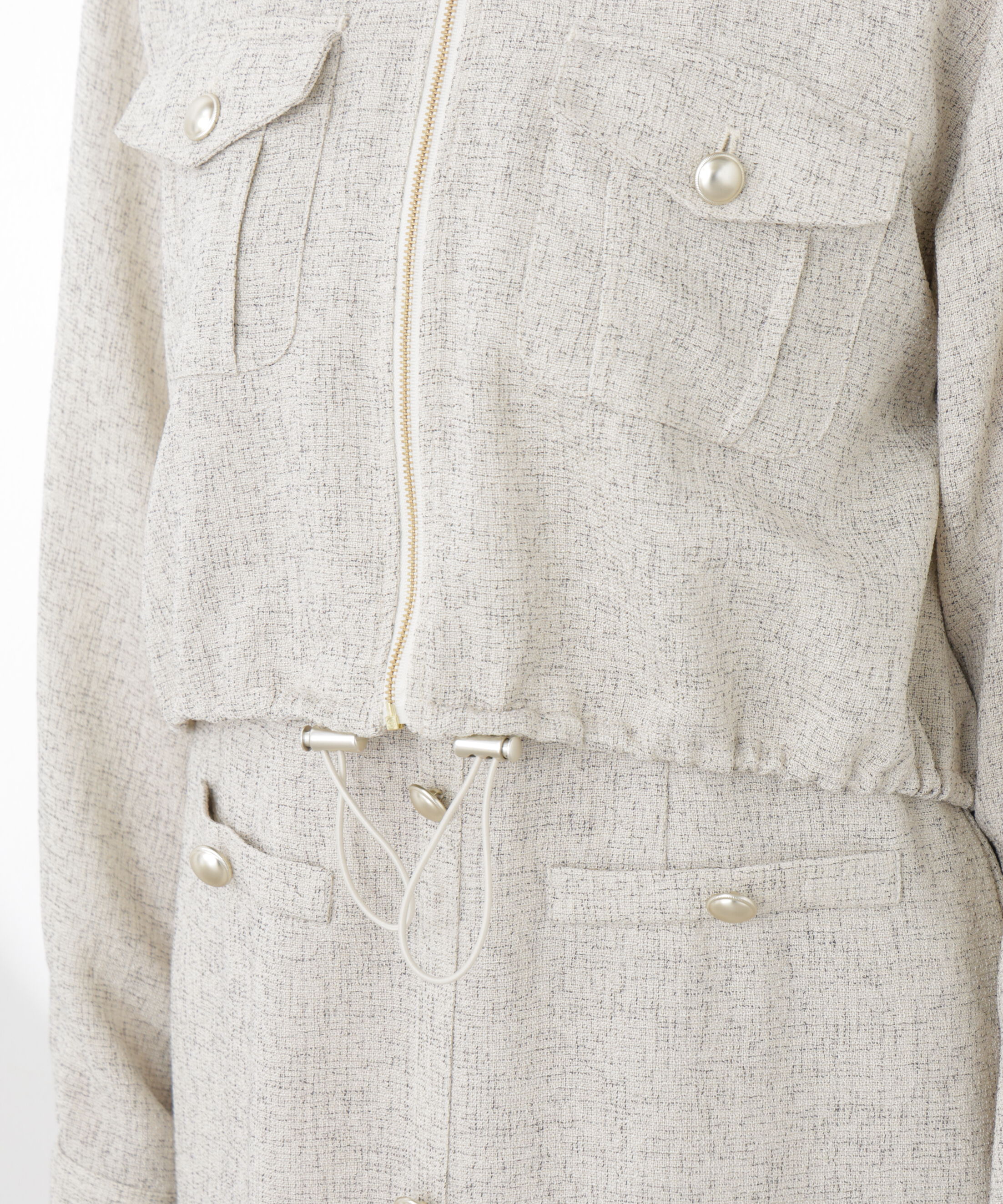 PROPORTION BODY DRESSING「スプリングツイードブルゾン　26SS」|ブルゾン・スタジャン|