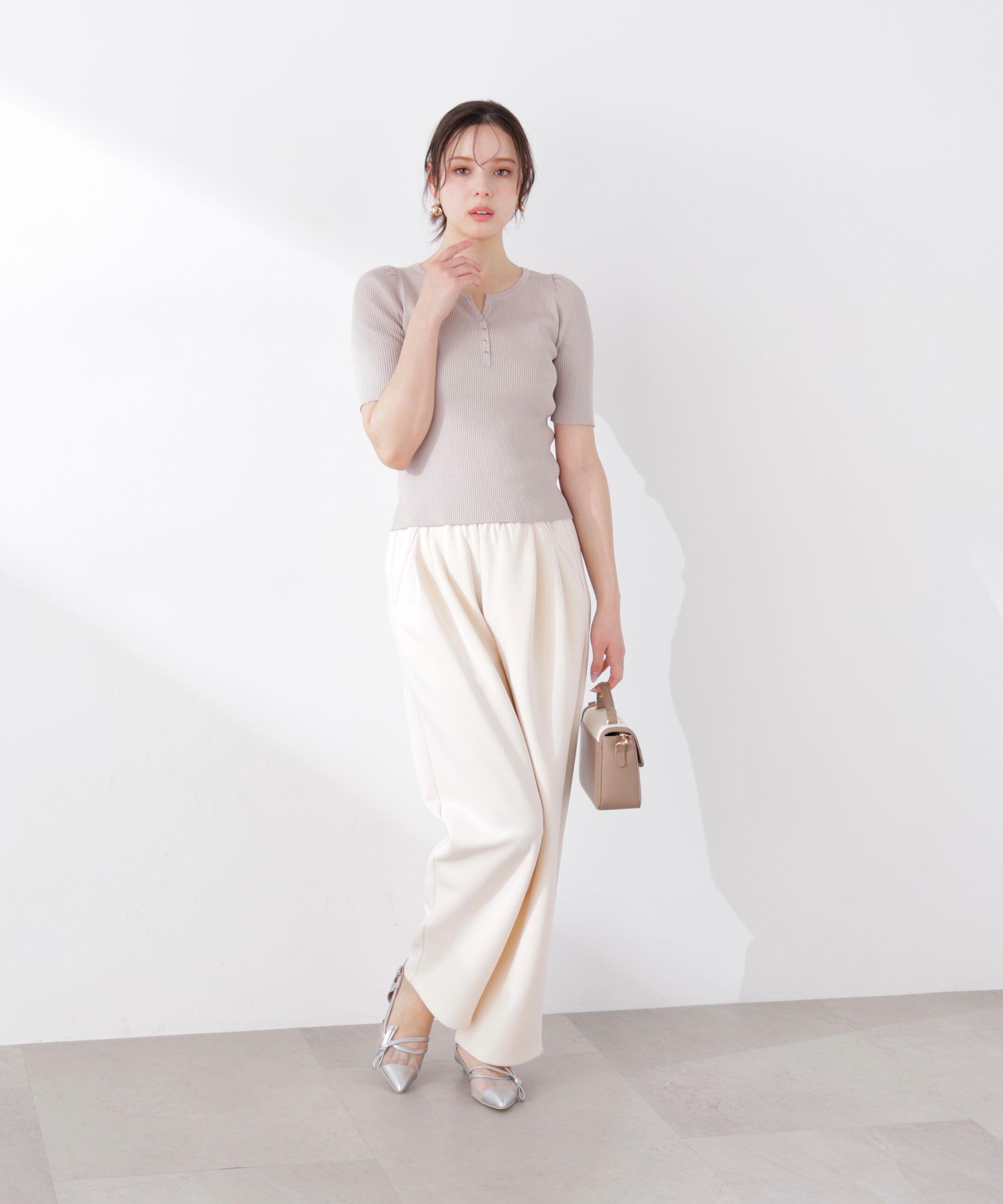 PROPORTION BODY DRESSING「ヘンリーネックニット 26SS」|ニット・セーター|