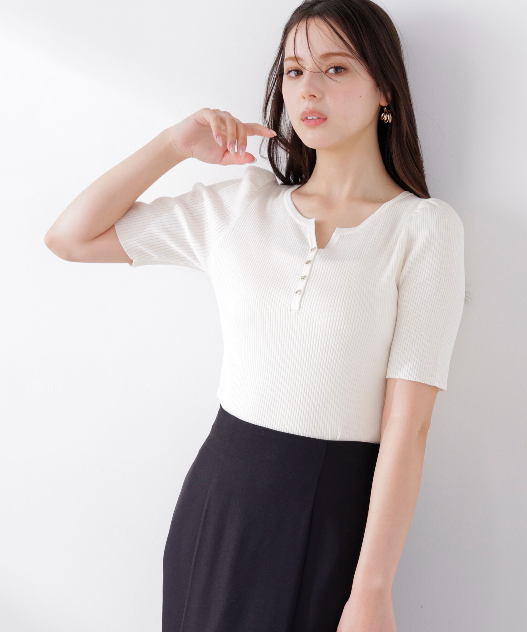 PROPORTION BODY DRESSING「ヘンリーネックニット 26SS」|ニット・セーター|