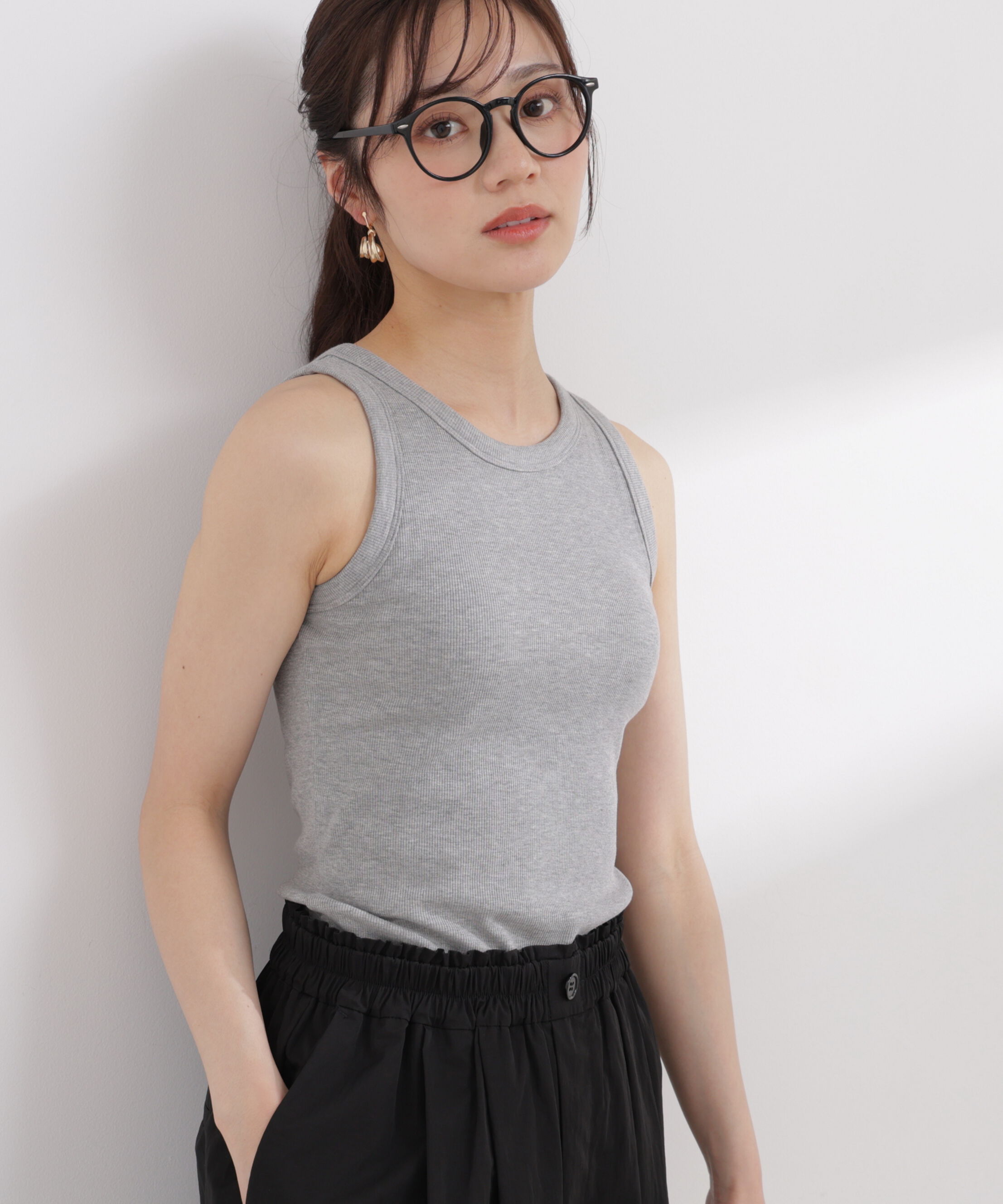 PROPORTION BODY DRESSING「〈a/mie〉カップ付きアメスリ 26SS」|Tシャツ・カットソー|