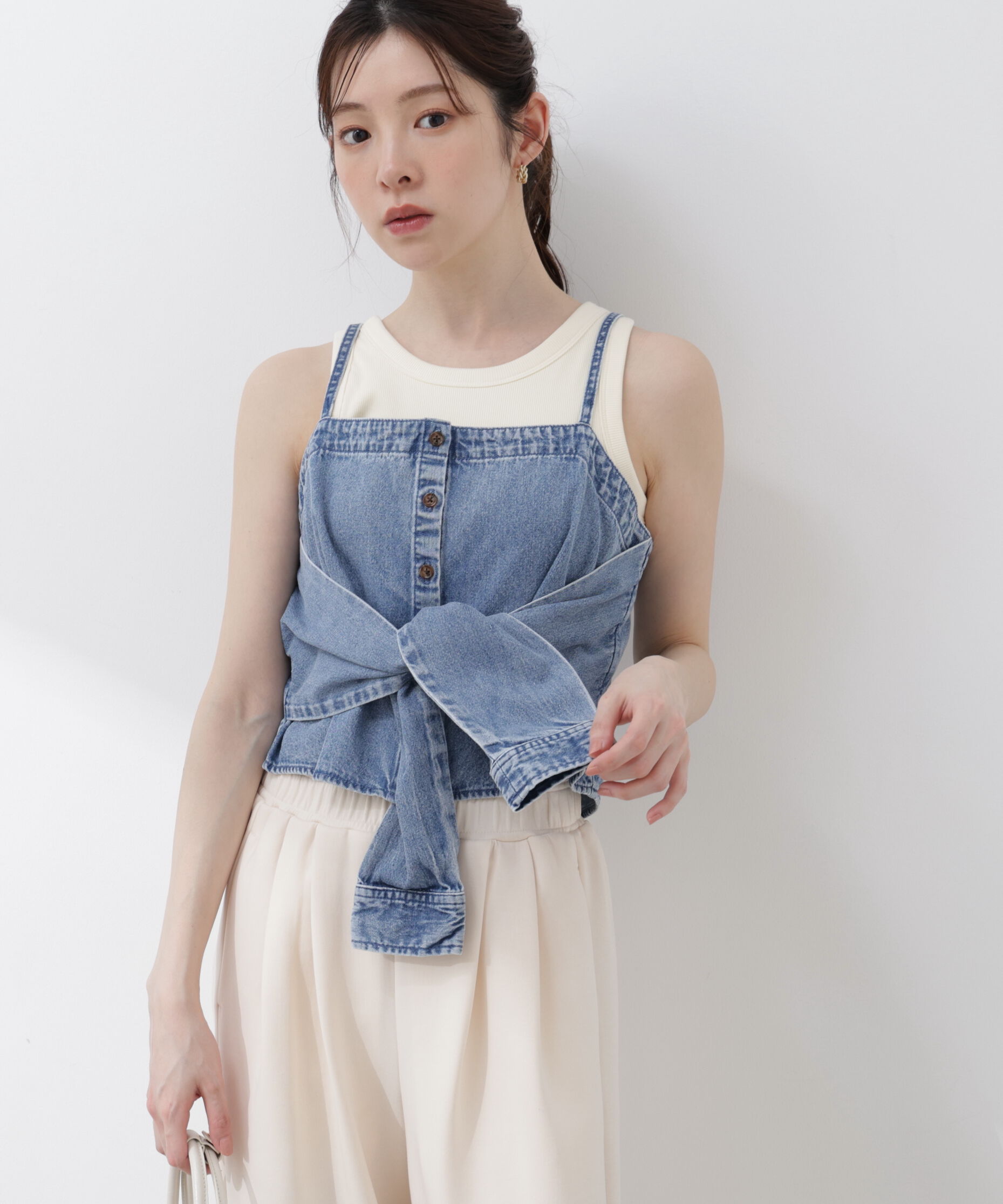 PROPORTION BODY DRESSING「〈a/mie〉カップ付きアメスリ 26SS」|Tシャツ・カットソー|