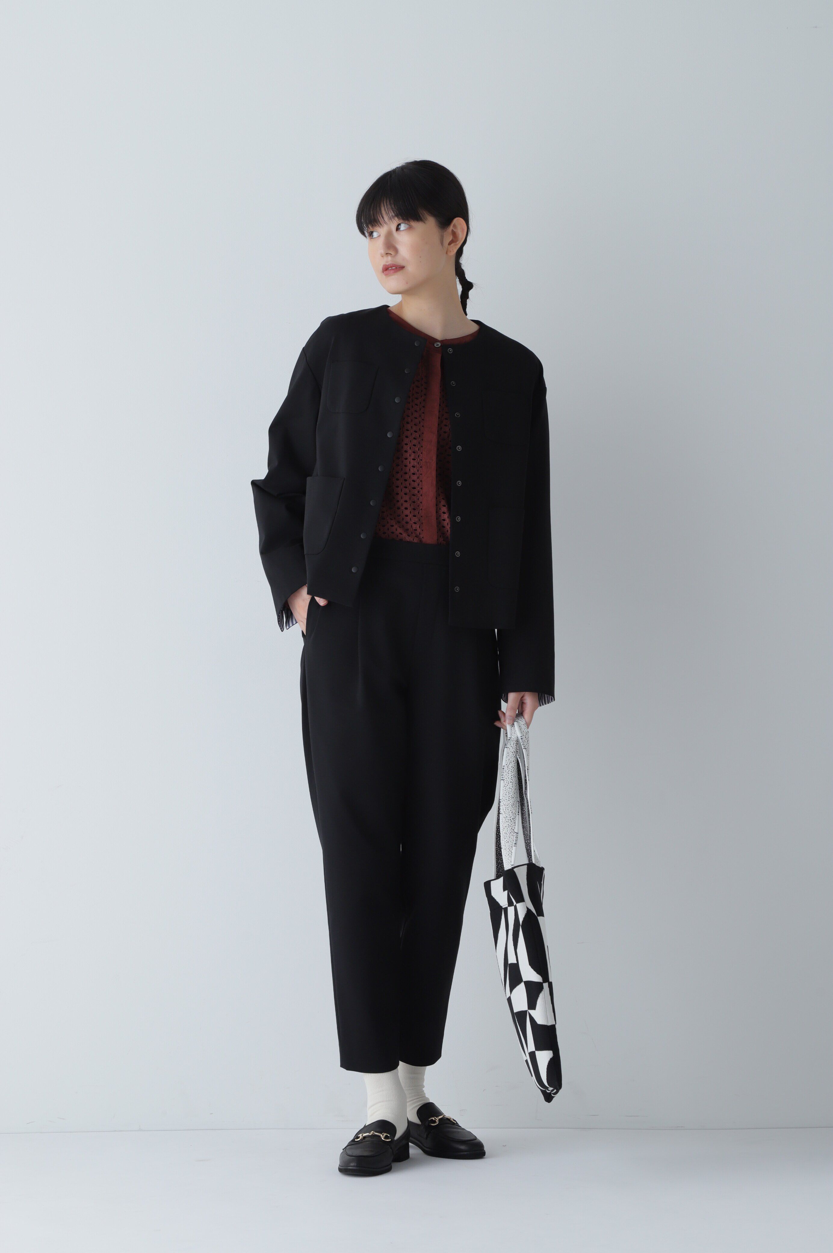  「◆ボリュームスリーブカットワークブラウス」|シャツ・ブラウス|