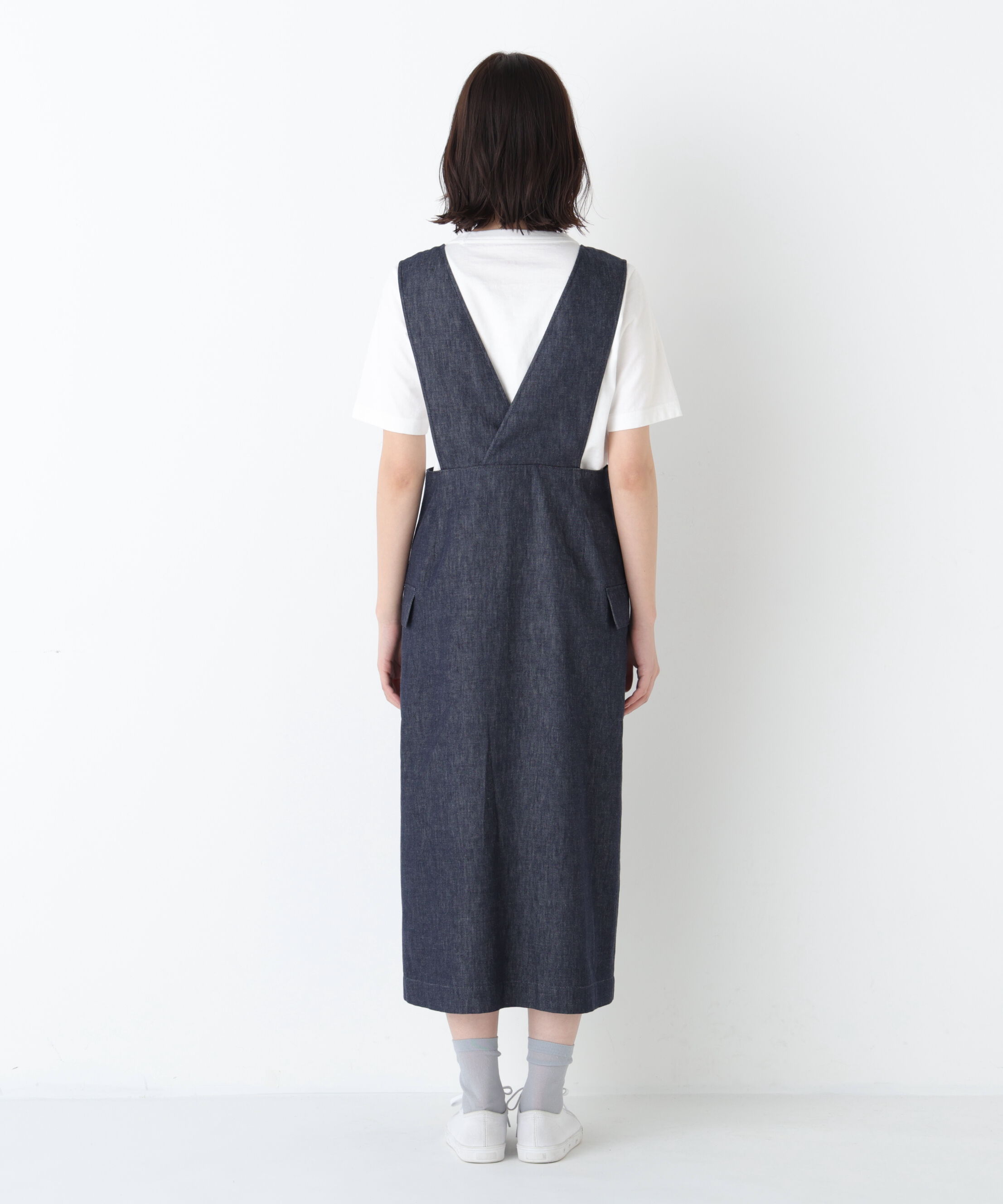  「◆《ウォッシャブル》ライトオンスデニムジャンスカ」|ワンピース|