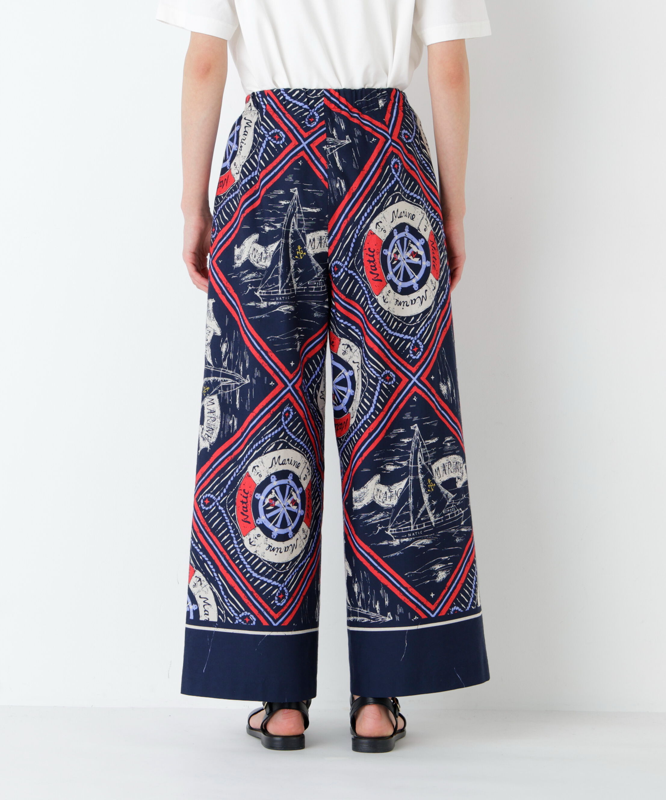  「≪ＮＡＴＩＣコラボ≫セミワイドプリントパンツ」|その他|