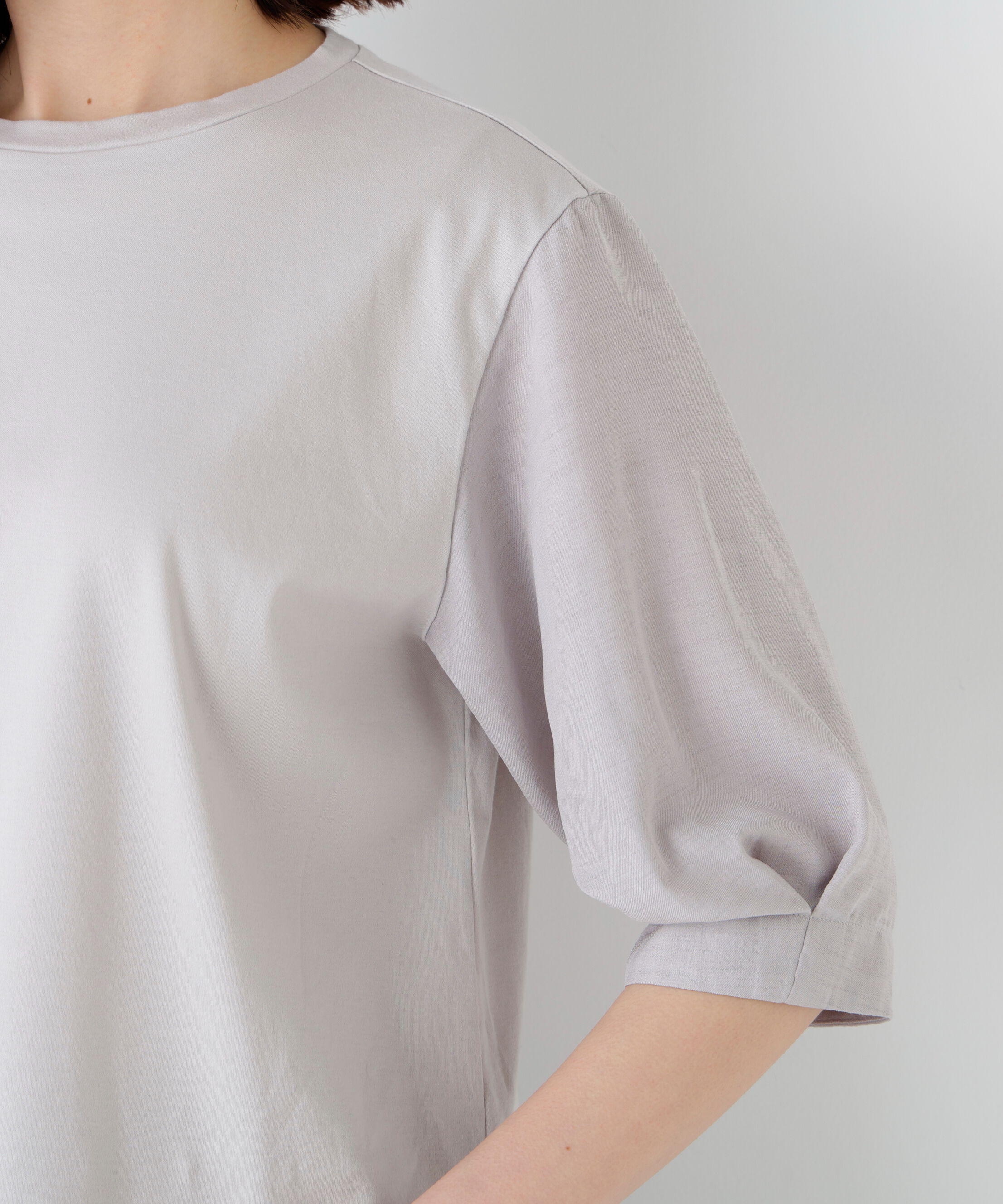  「布帛コンビカットソー」|Tシャツ・カットソー|