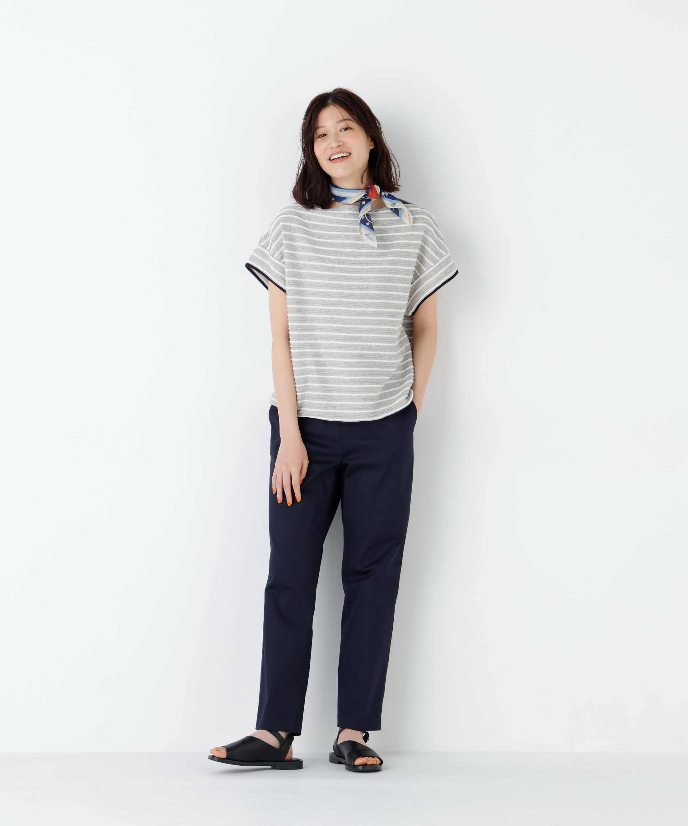  「≪ＮＡＴＩＣコラボ≫ロープボーダーカットソー」|Tシャツ・カットソー|