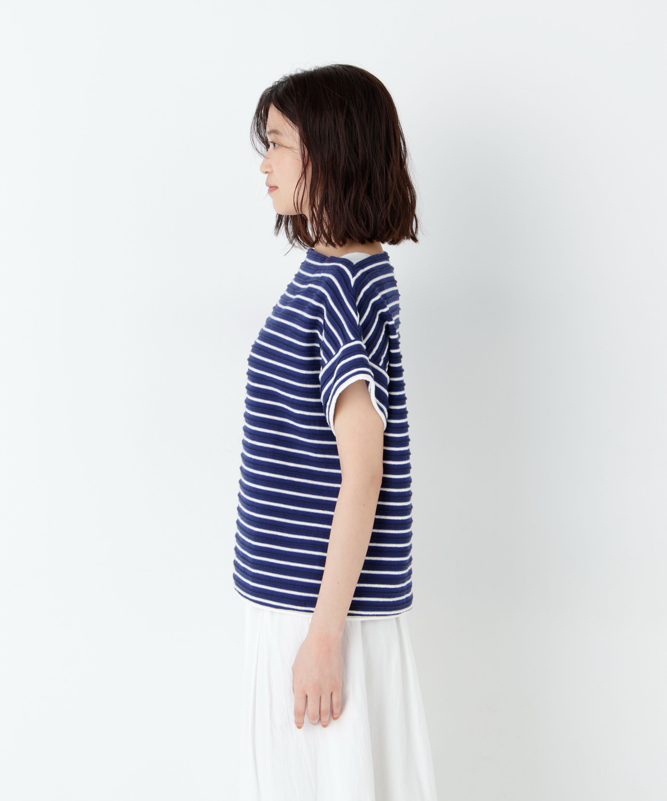  「≪ＮＡＴＩＣコラボ≫ロープボーダーカットソー」|Tシャツ・カットソー|