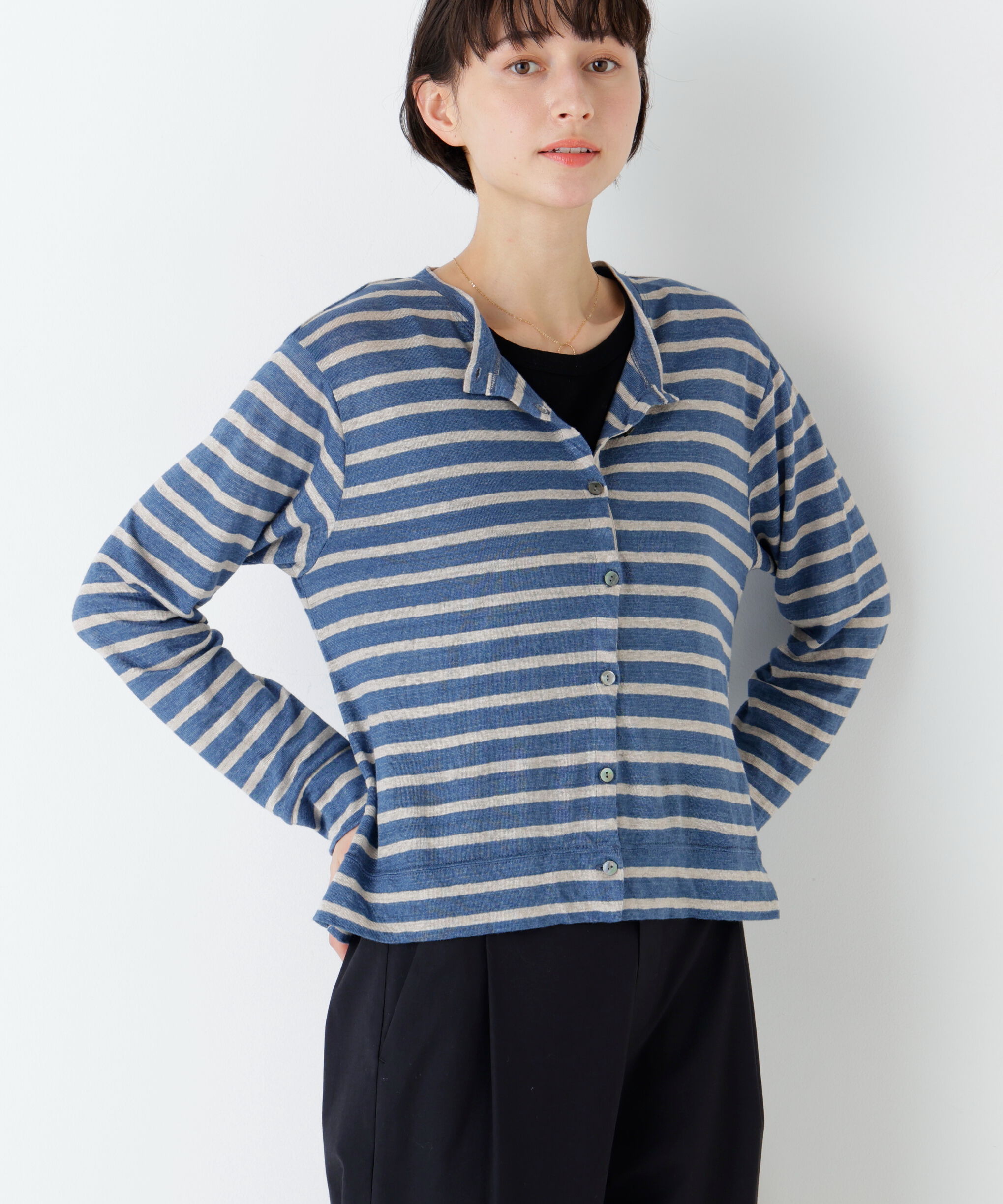  「リネン天竺カーディガン」|Tシャツ・カットソー|ブルーボーダ 3