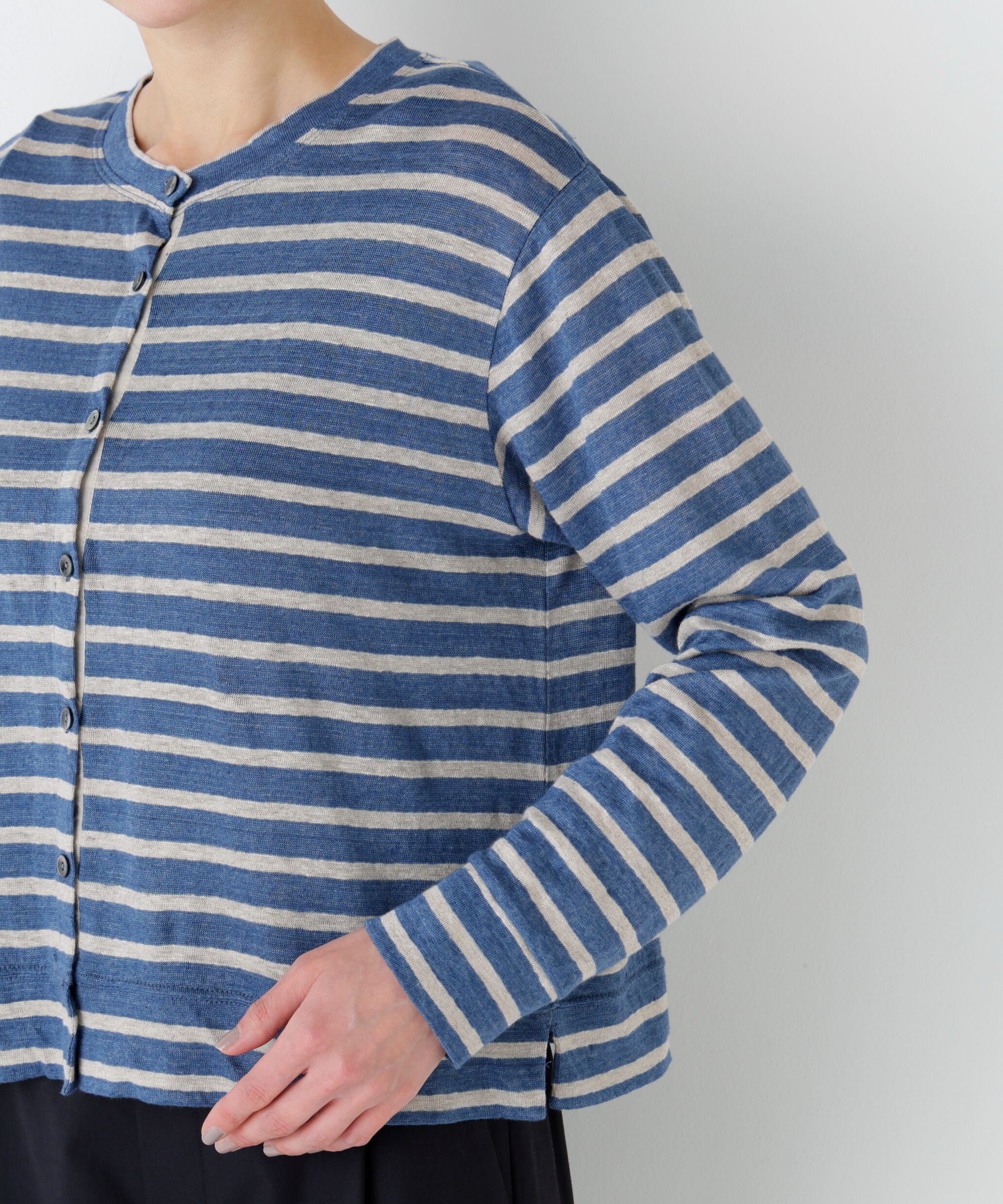  「リネン天竺カーディガン」|Tシャツ・カットソー|