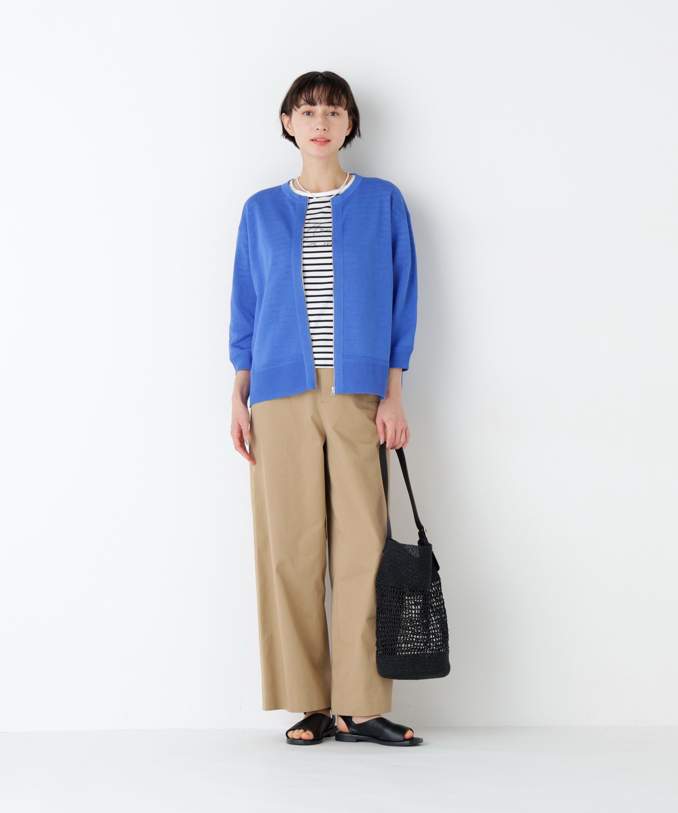  「ａｚｕｒｅｌａ　ｍｅｒ　ボーダーロゴＴシャツ」|Tシャツ・カットソー|