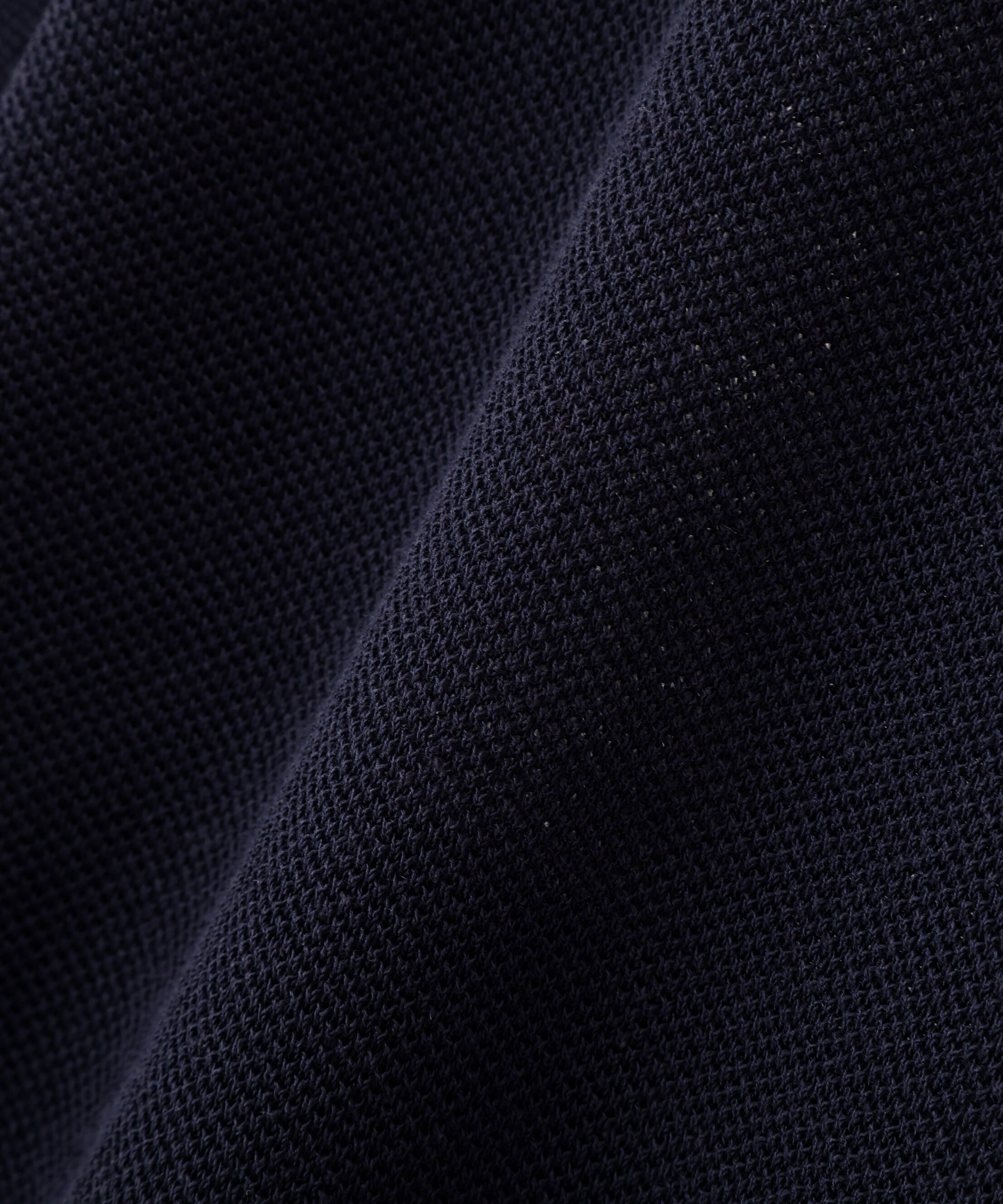  「麻混ワッフル柄ポロカーディガン」|ニット・セーター|