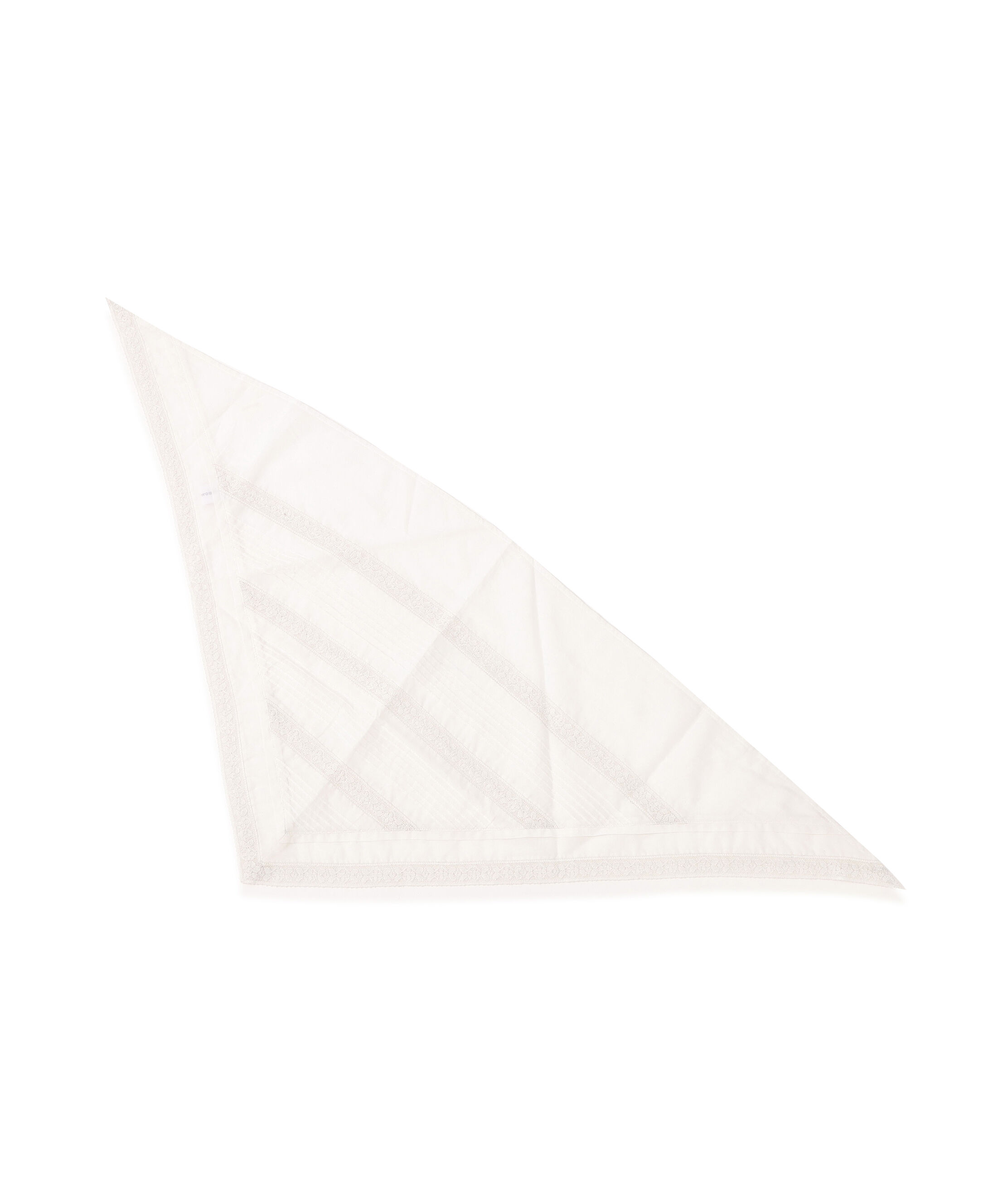  「ピンタックレーストライアングルスカーフ」|バンダナ・スカーフ|