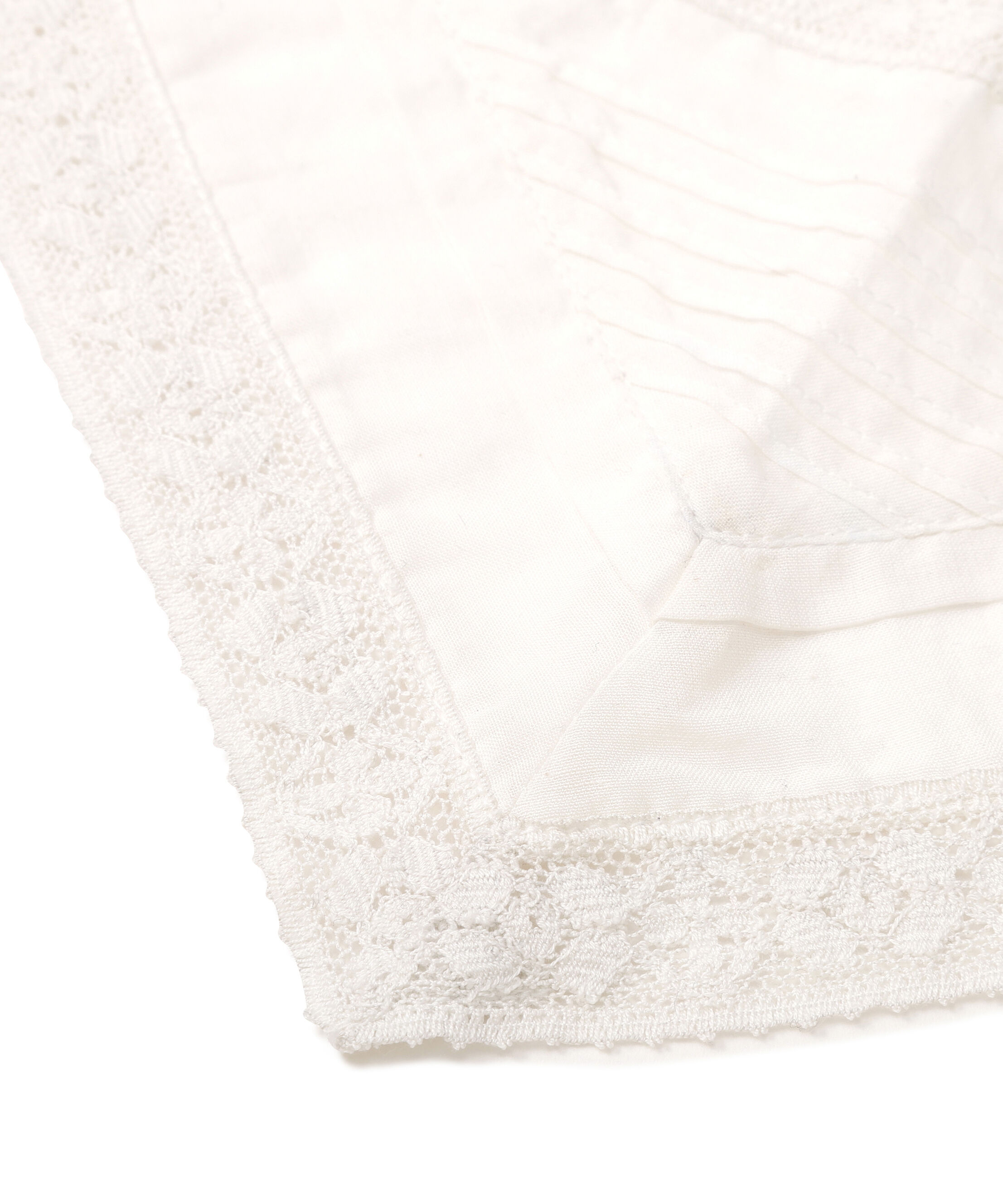  「ピンタックレーストライアングルスカーフ」|バンダナ・スカーフ|