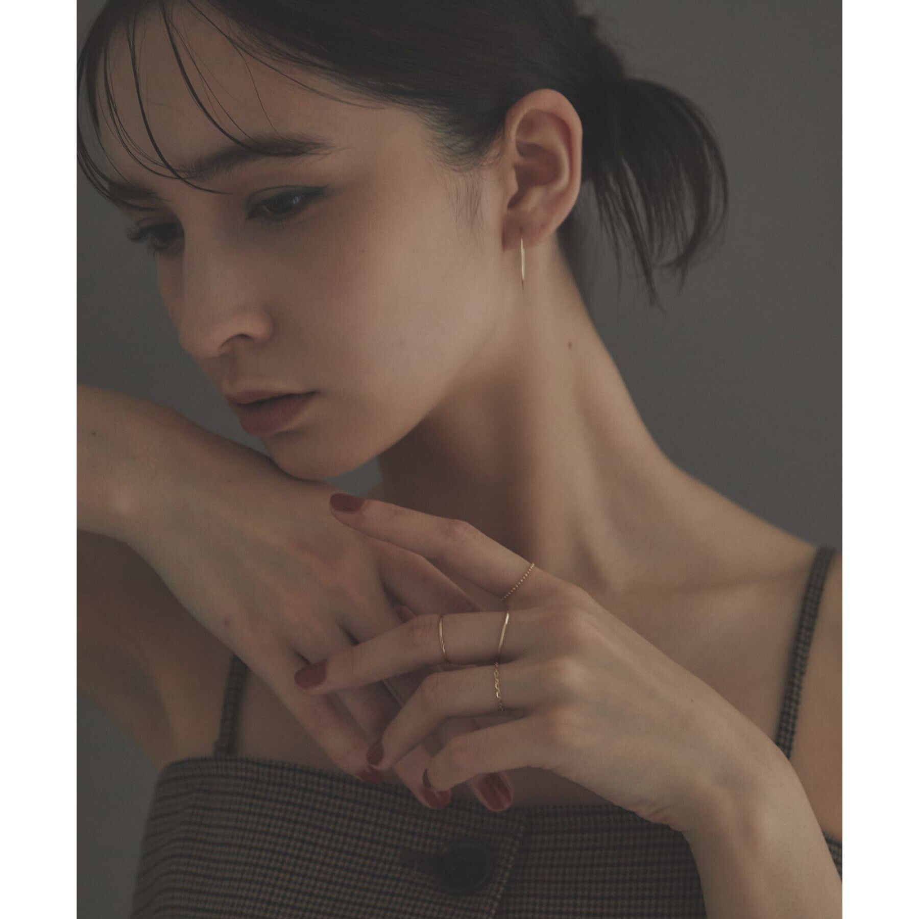 COCOSHNIK ONKITSCH「K10スキニーリング スクリュー」|リング|