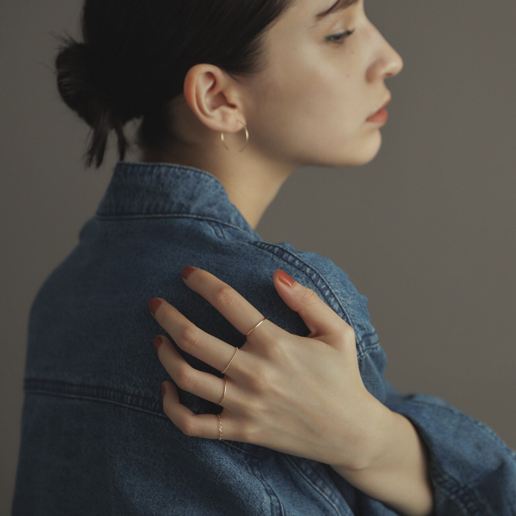 COCOSHNIK ONKITSCH「K10スキニーリング スクリュー」|リング|