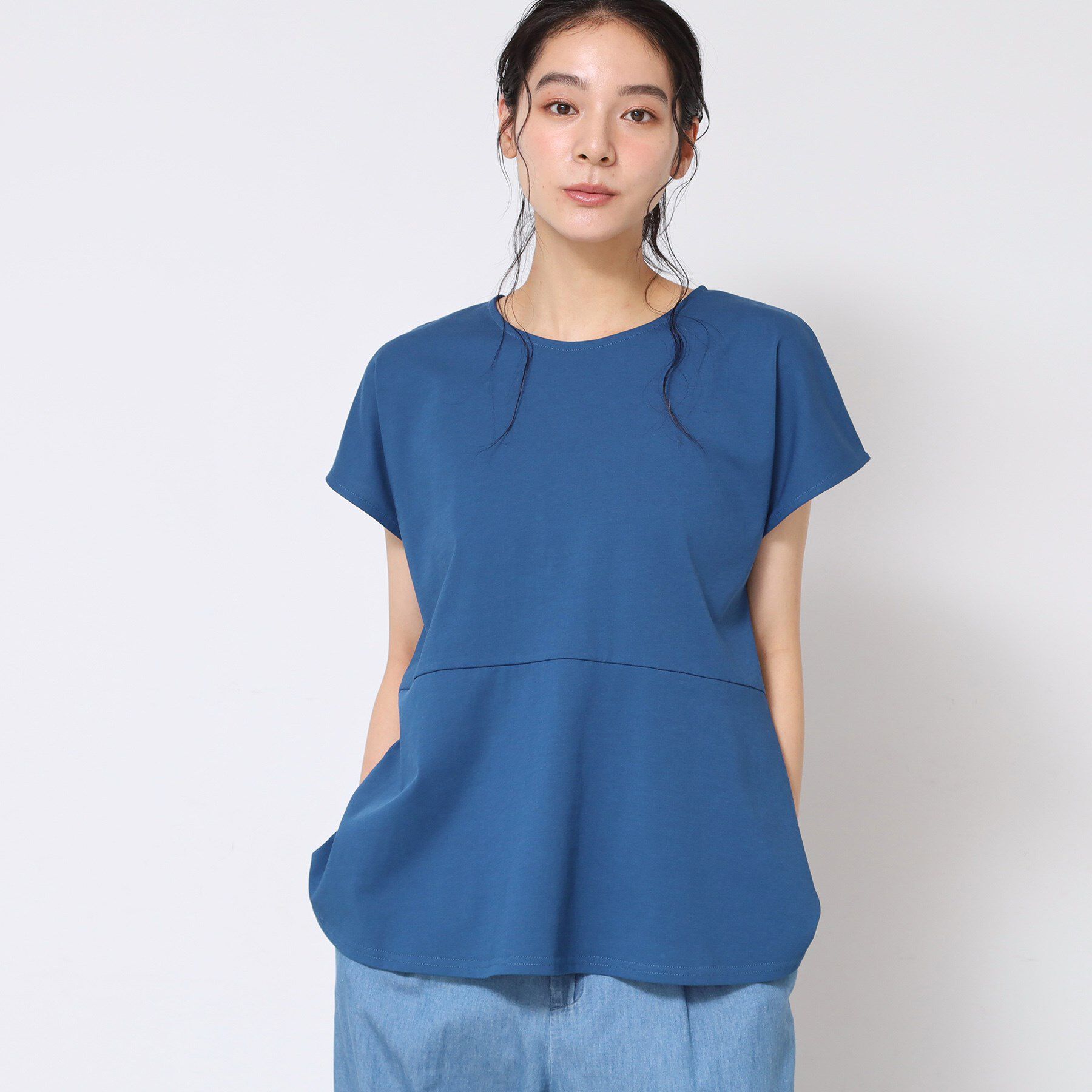 Dessin「◆【洗える】ペプラムチュニックカットソー（XS～L）」|Tシャツ・カットソー|