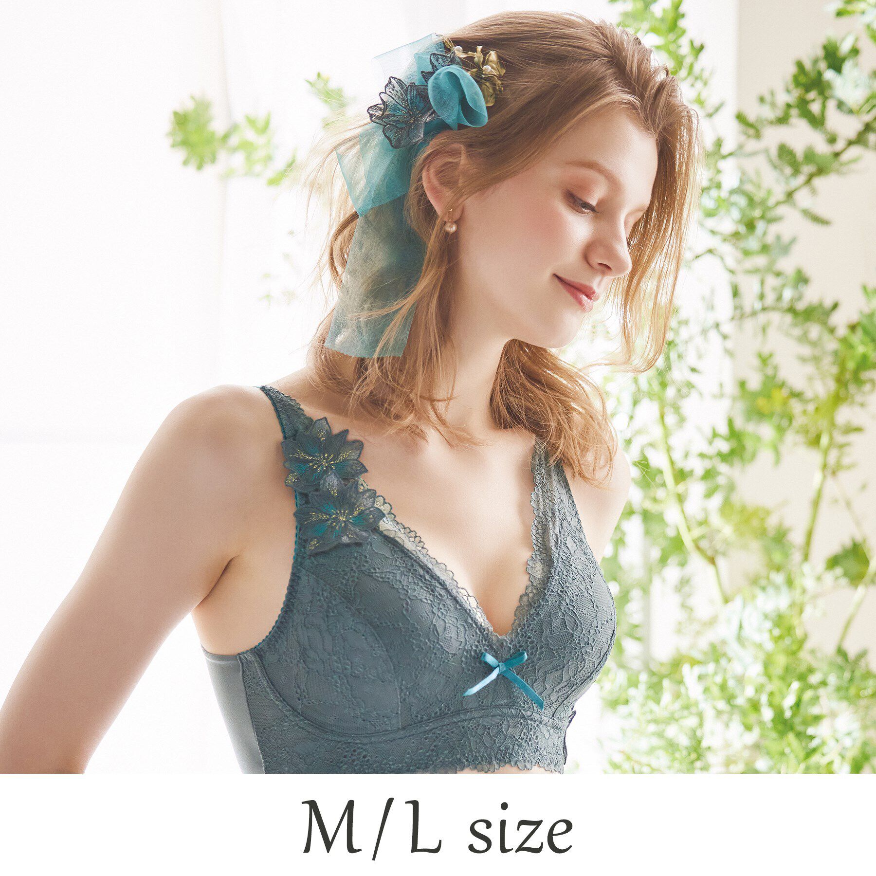 Risa Magli「◆フュシア おやすみブラ」|インナー|グレー(010)